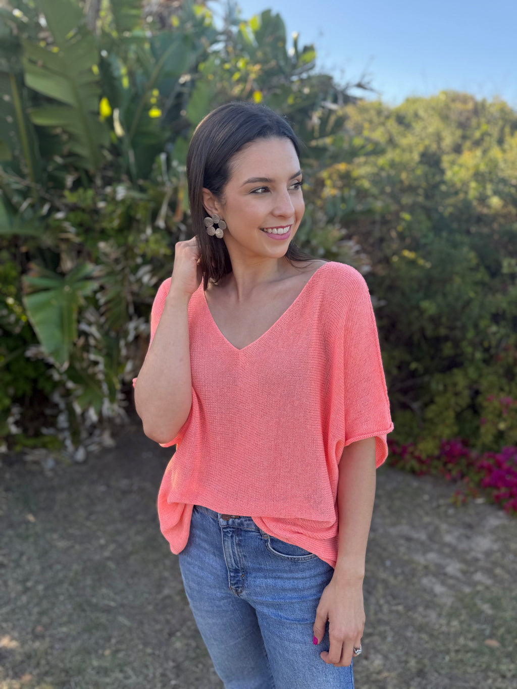 Italian summer knit - Soft orange