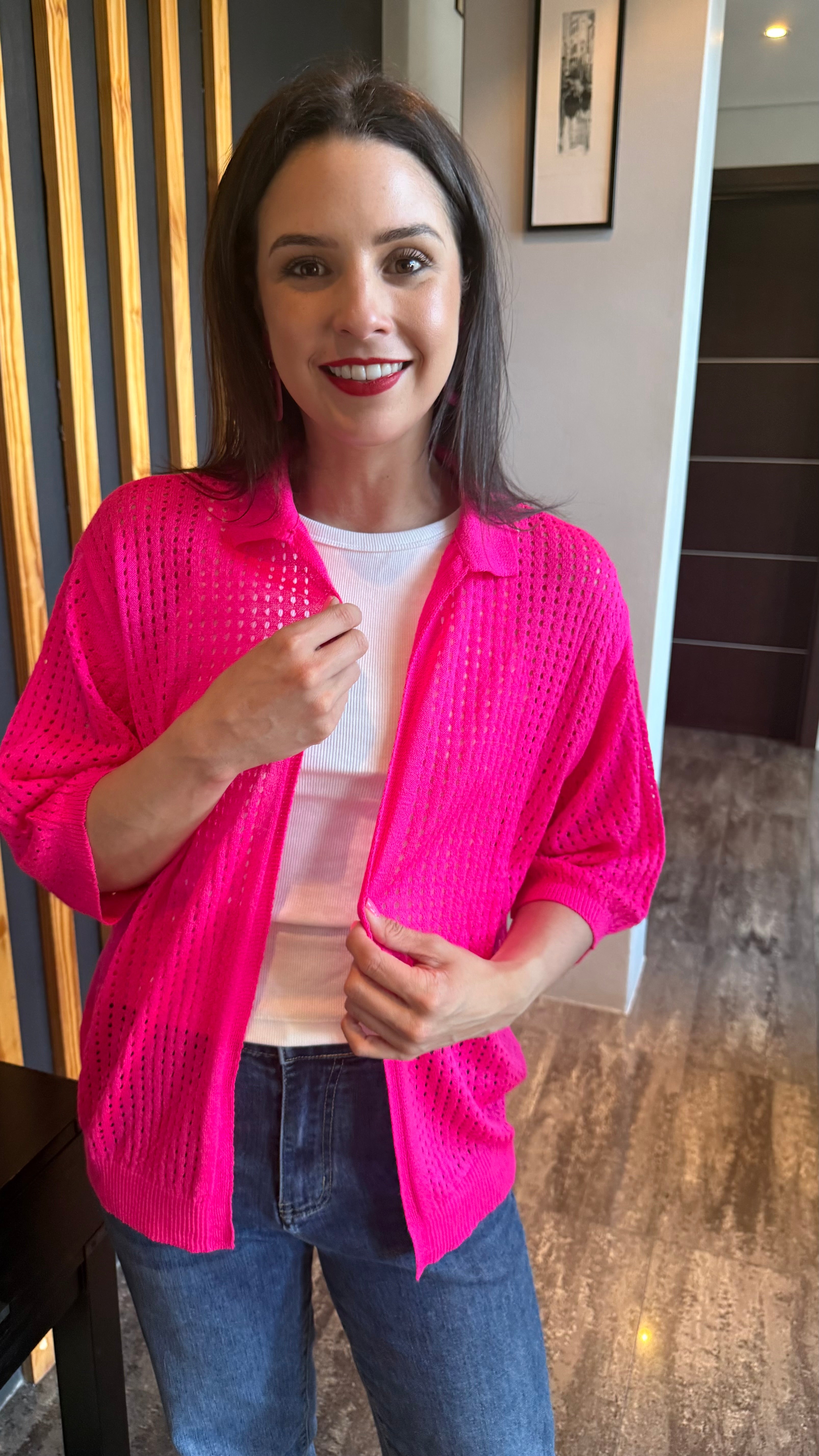 Geneva summer knit - pink