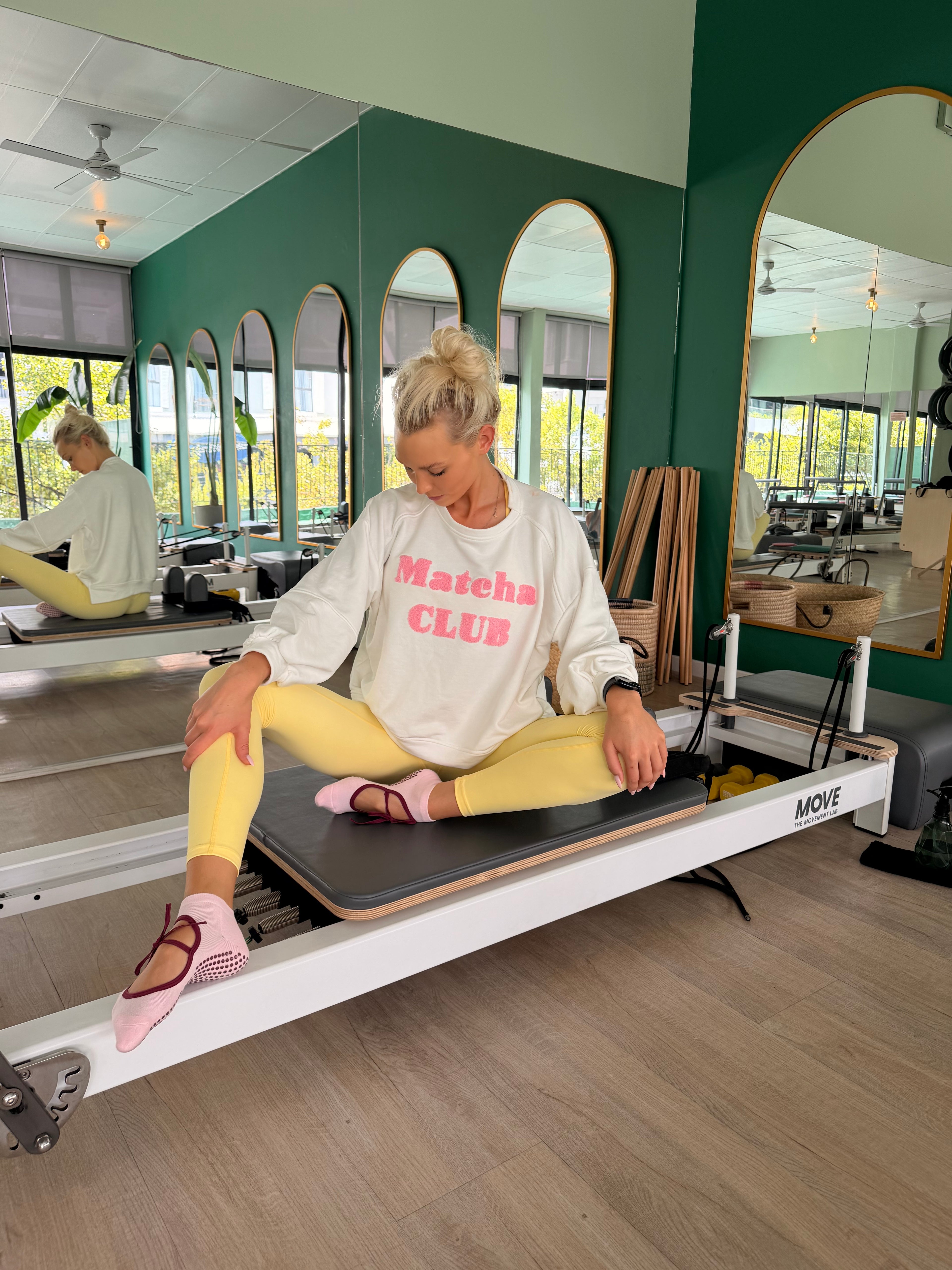 Matcha club top - White