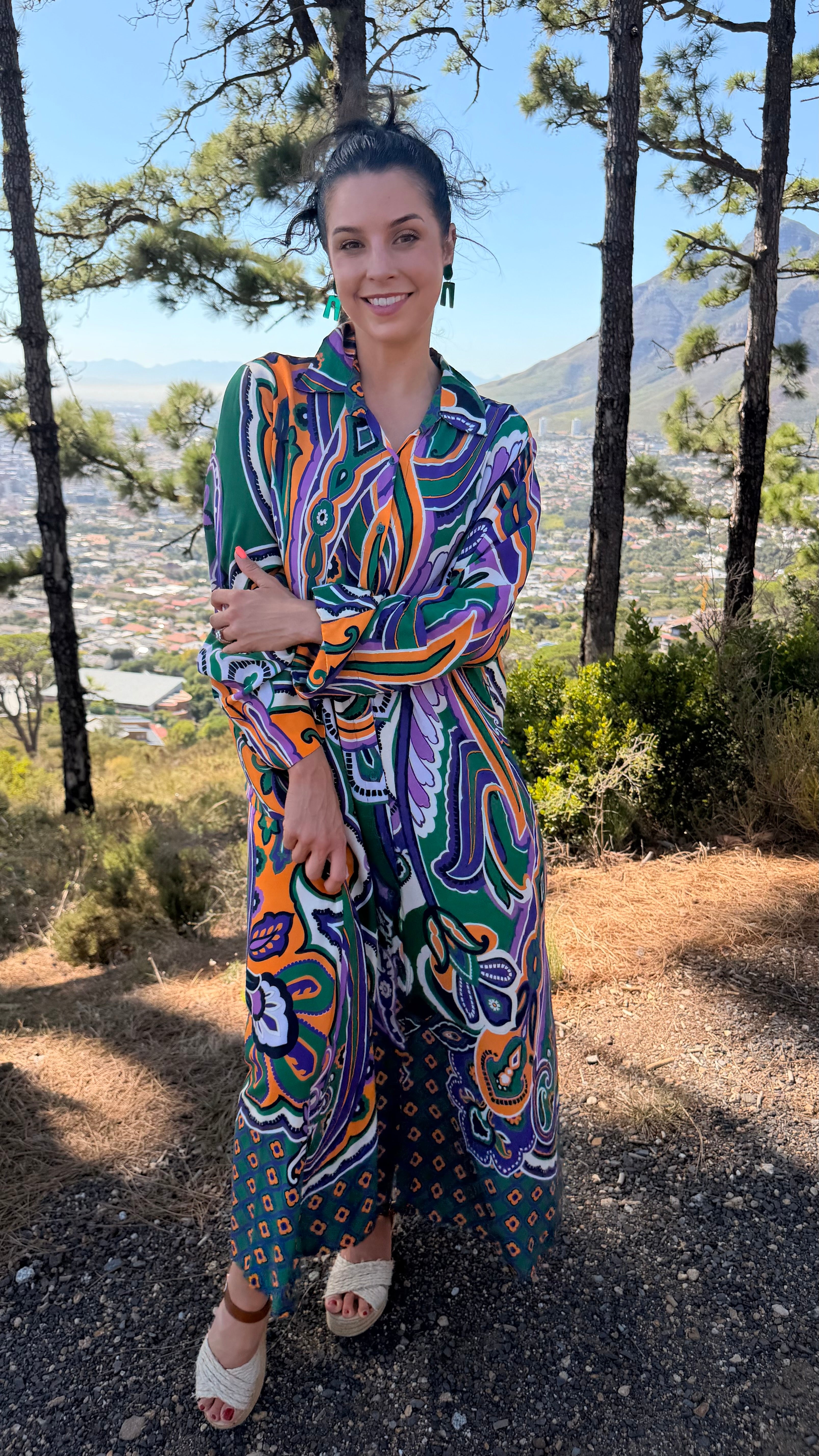 Ziggi dress - Purple Paisley