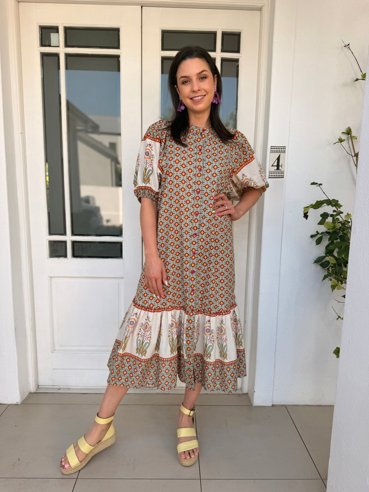 Livvy dress - Sage