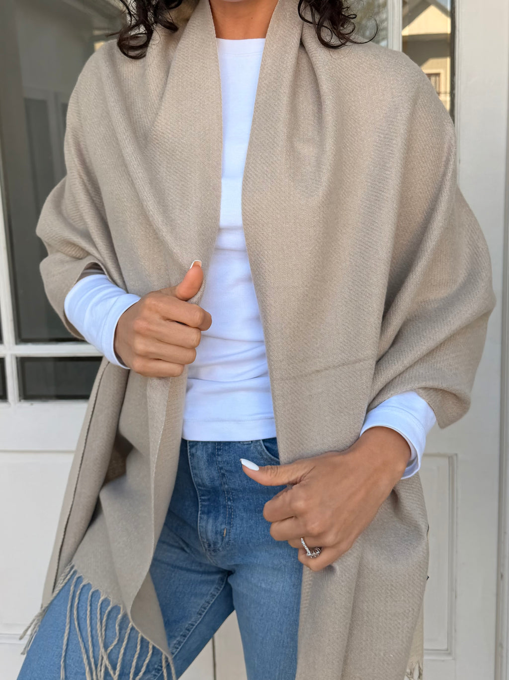 Cashmere scarf - Sand