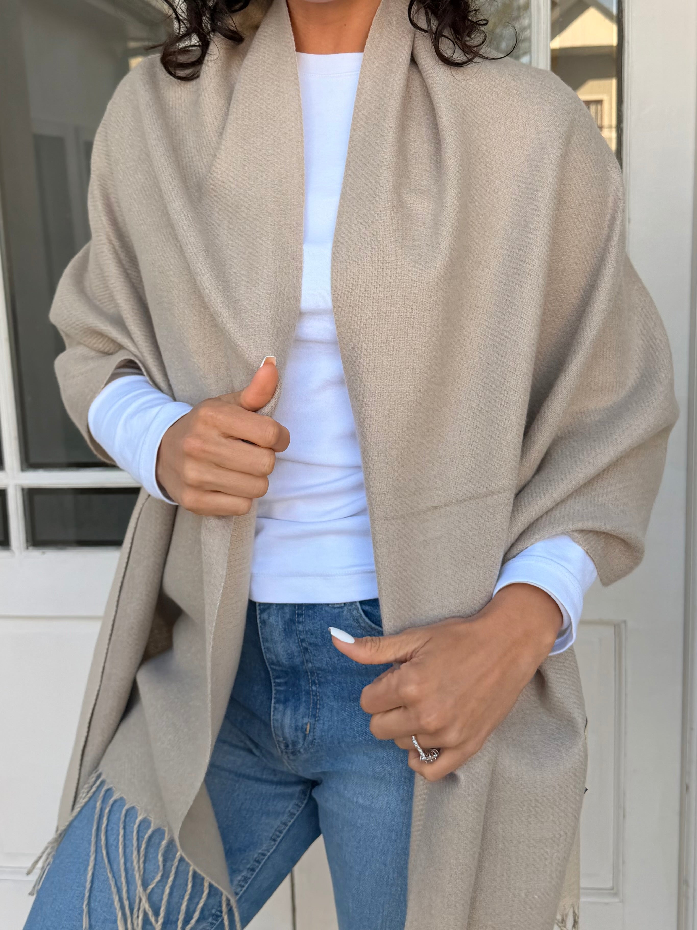 Cashmere scarf - Sand