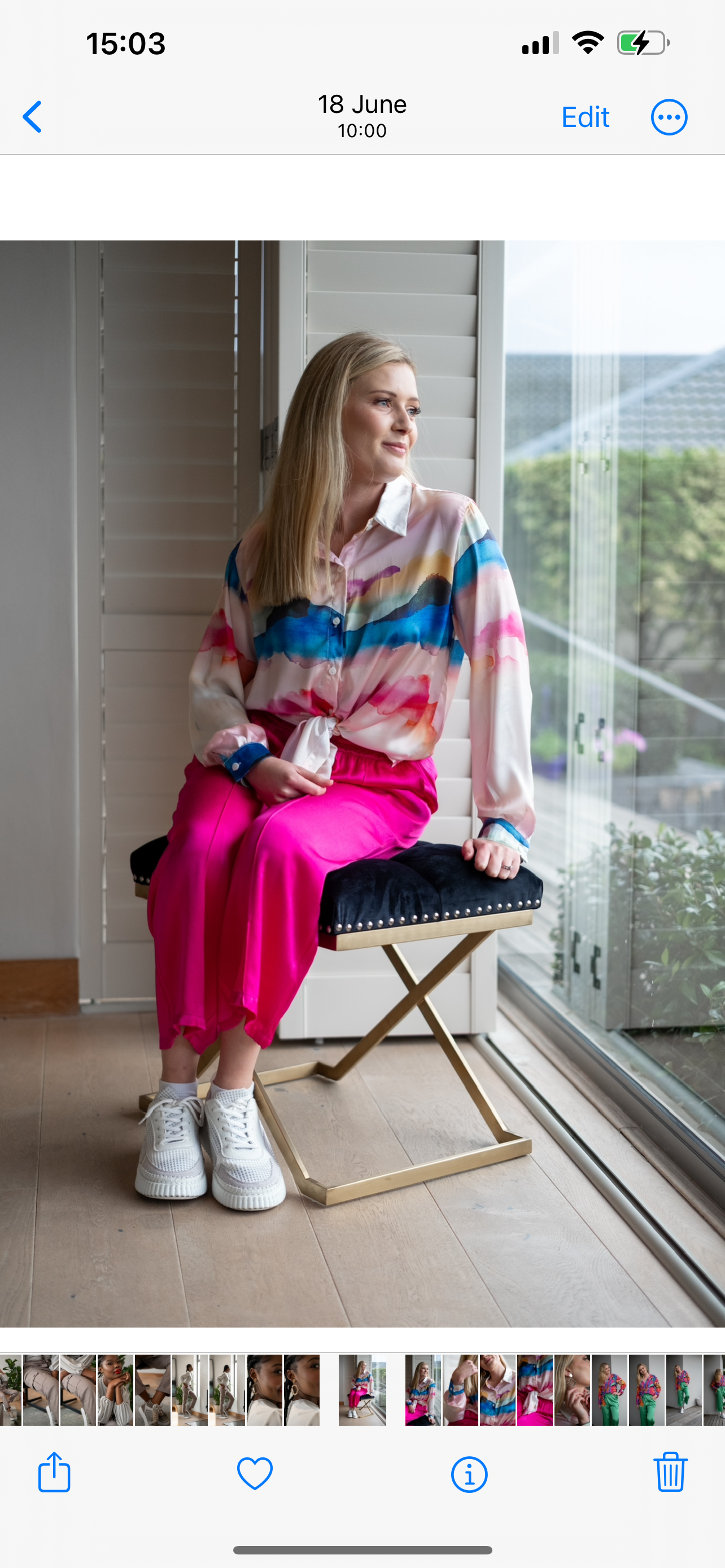 Corlia blouse - Watercolour