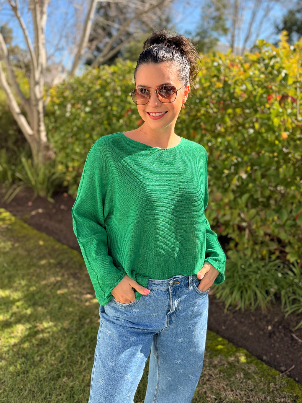 Italian cotton knit - Green