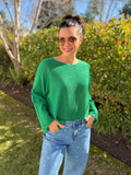 Italian cotton knit - Green
