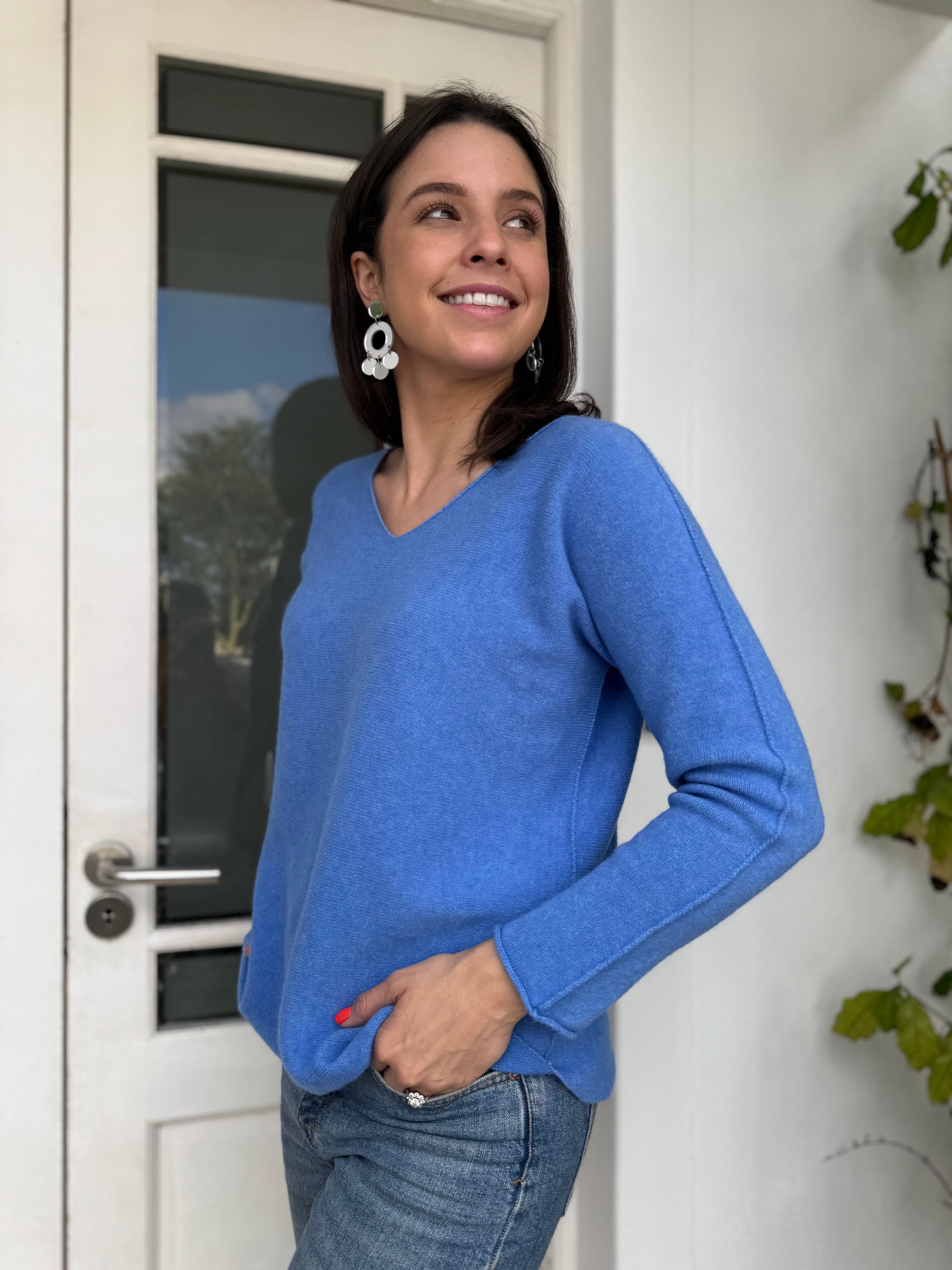 Italian viscose knit - Blue
