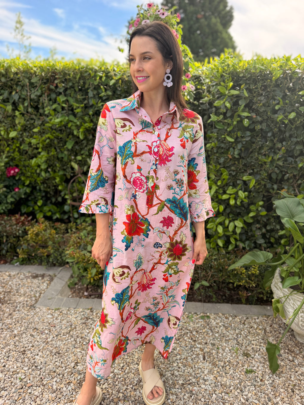 Giana dress - Pink floral