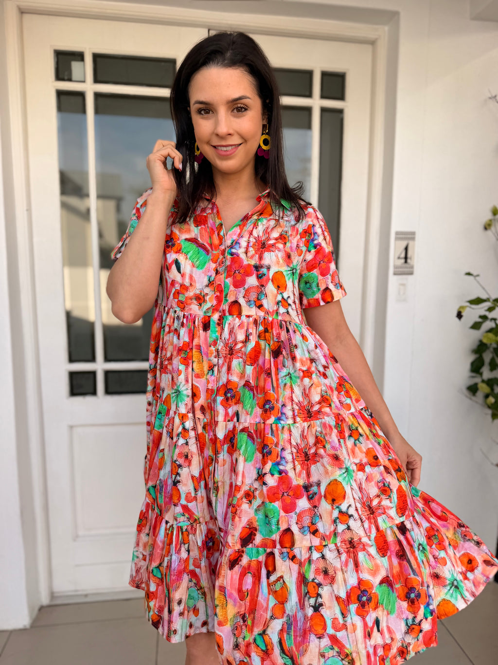 Doll dress - Poppies