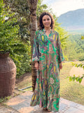 Liezelle dress - Green paisley