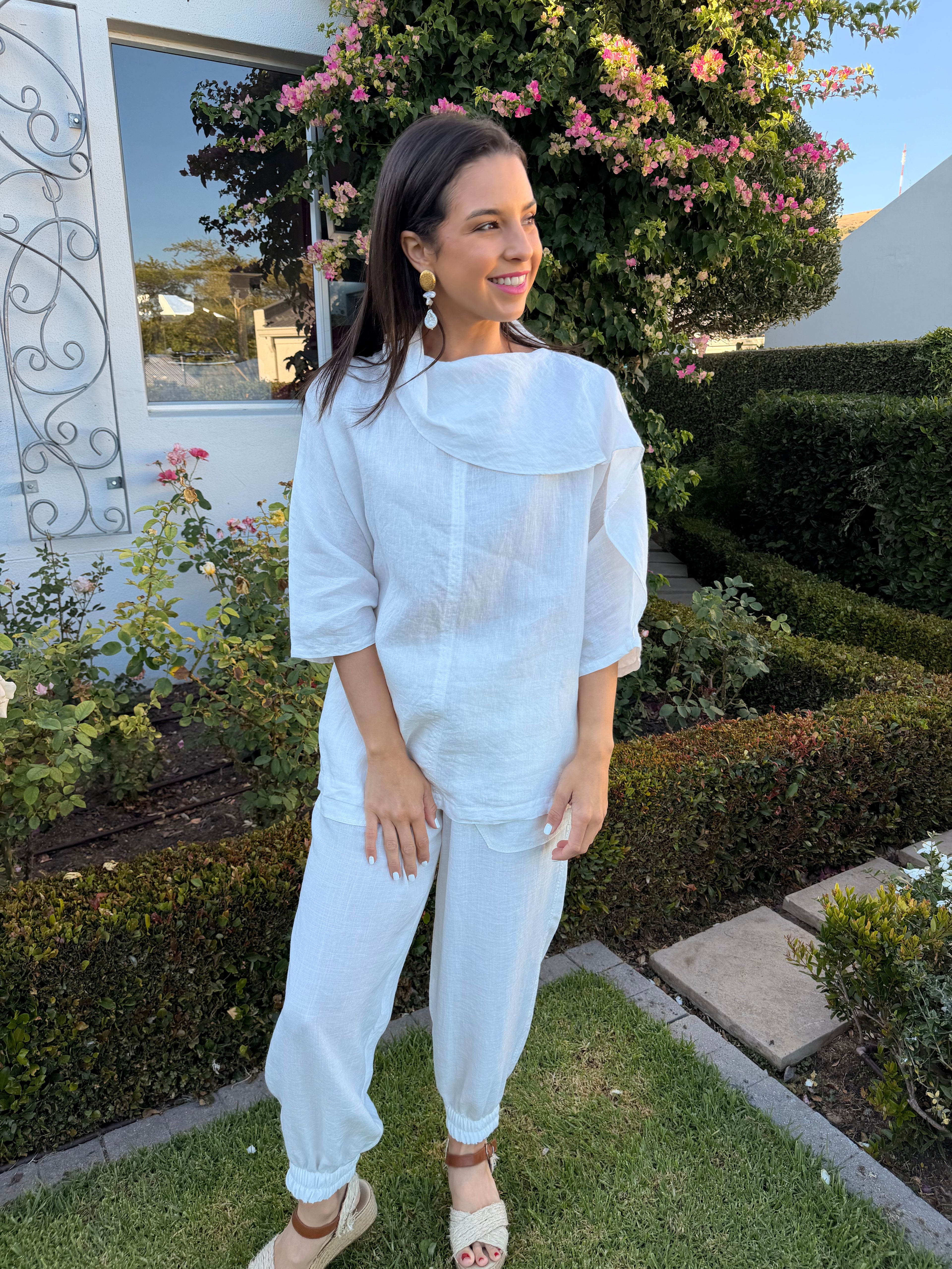 Lucy linen blouse - White