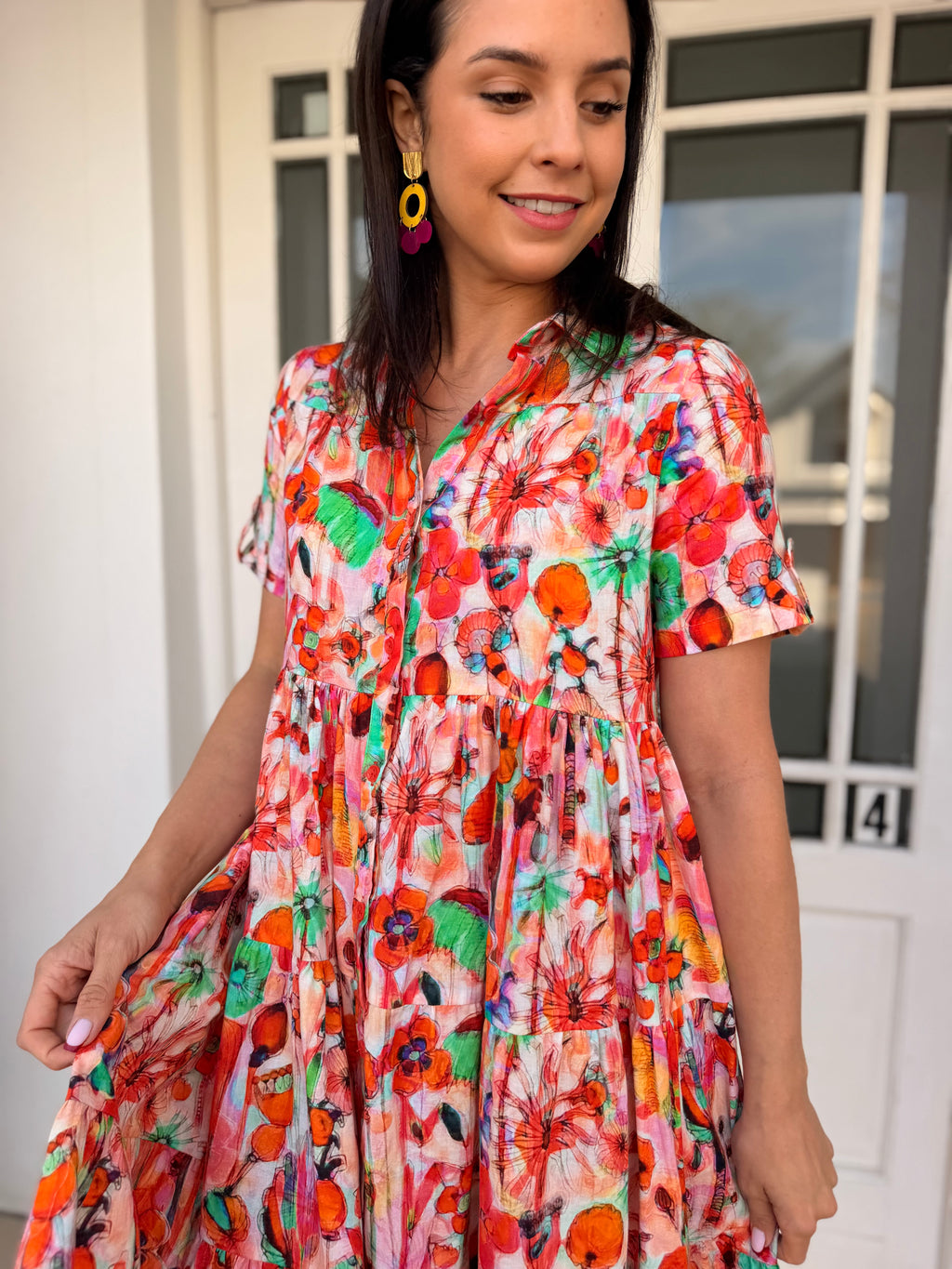 Doll dress - Poppies
