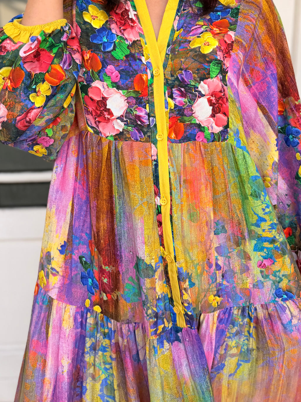 Jenna dress - Painted floral