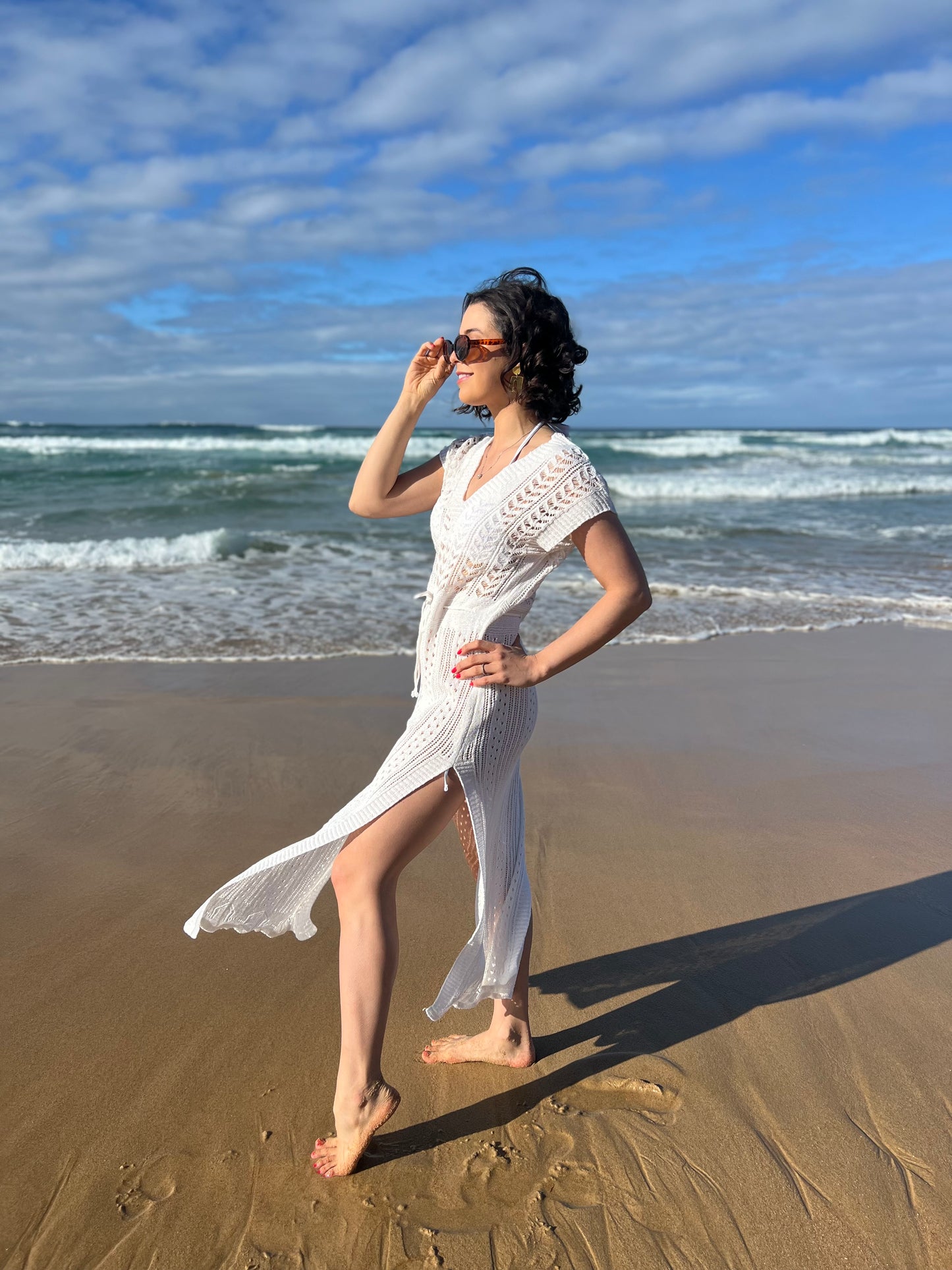 Debbie dress - Knitted natural