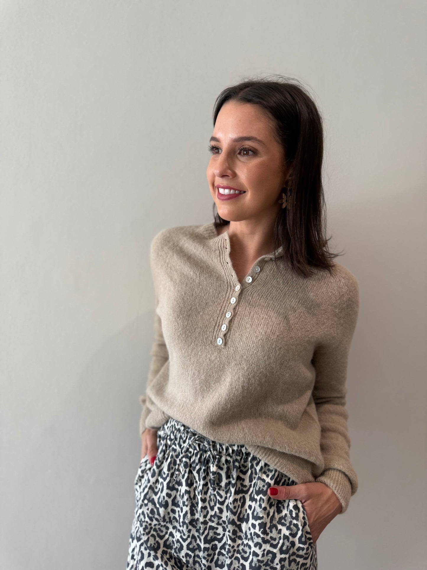 Baby alpaca knit - Fudge