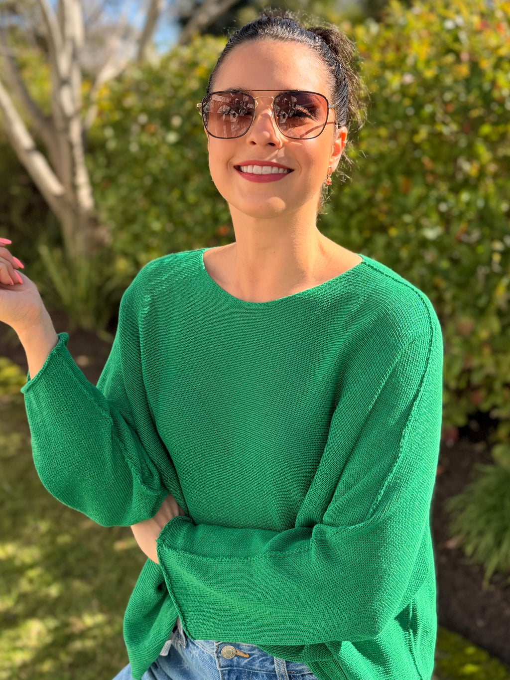 Italian cotton knit - Green