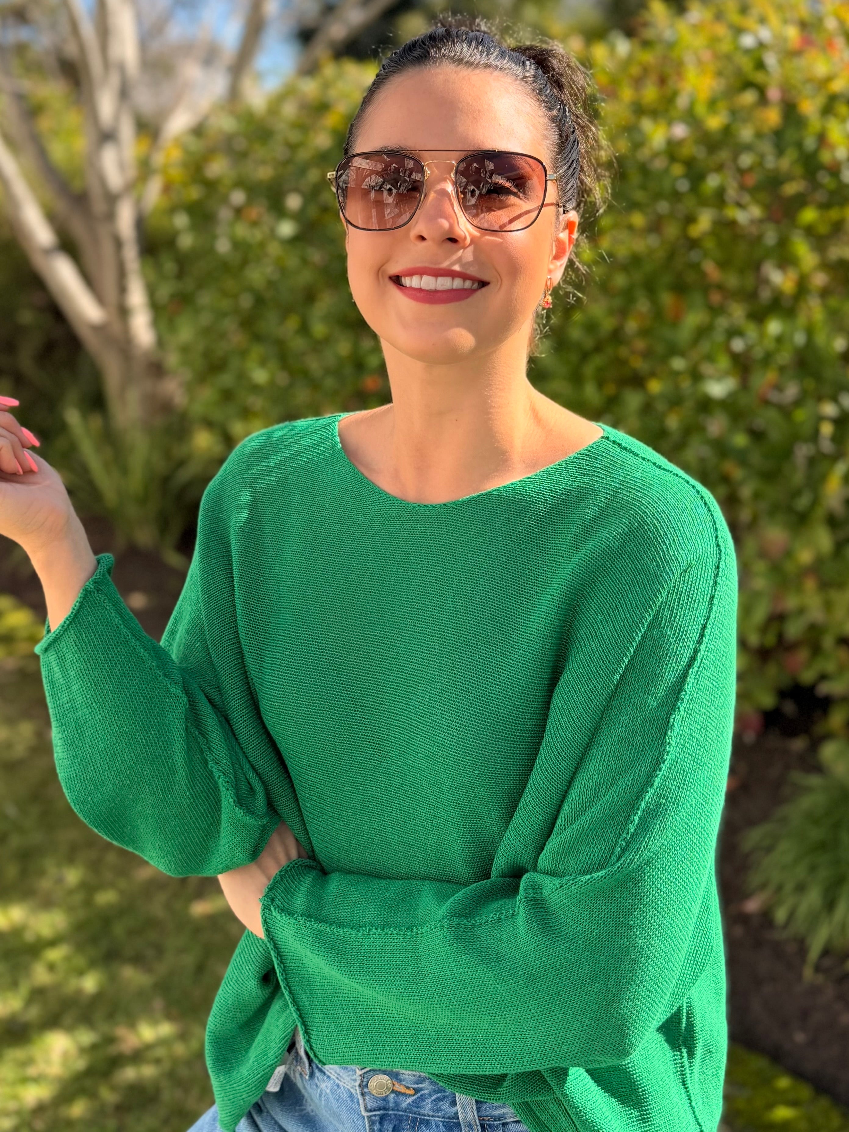 Italian cotton knit - Green
