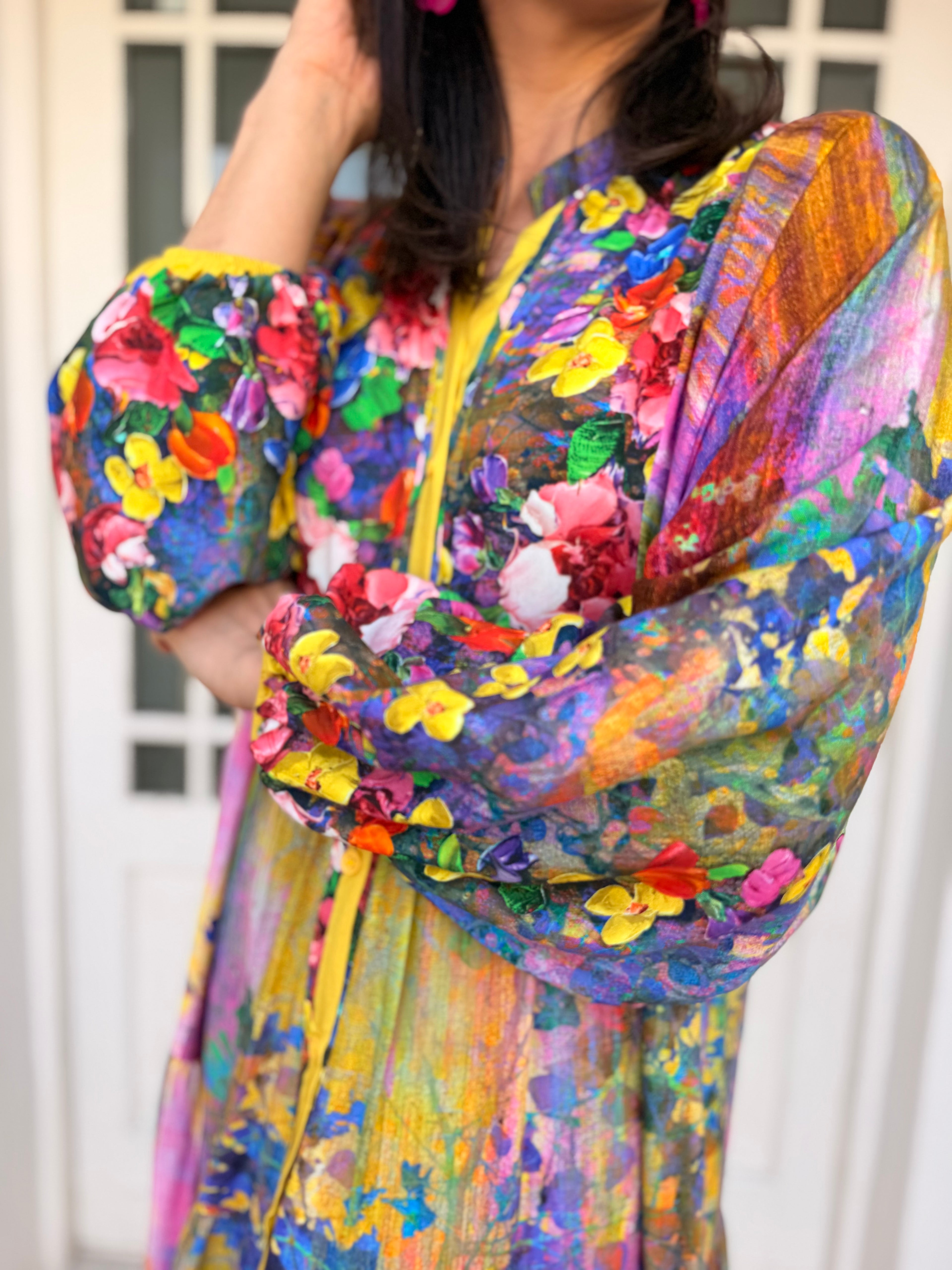 Jenna dress - Painted floral