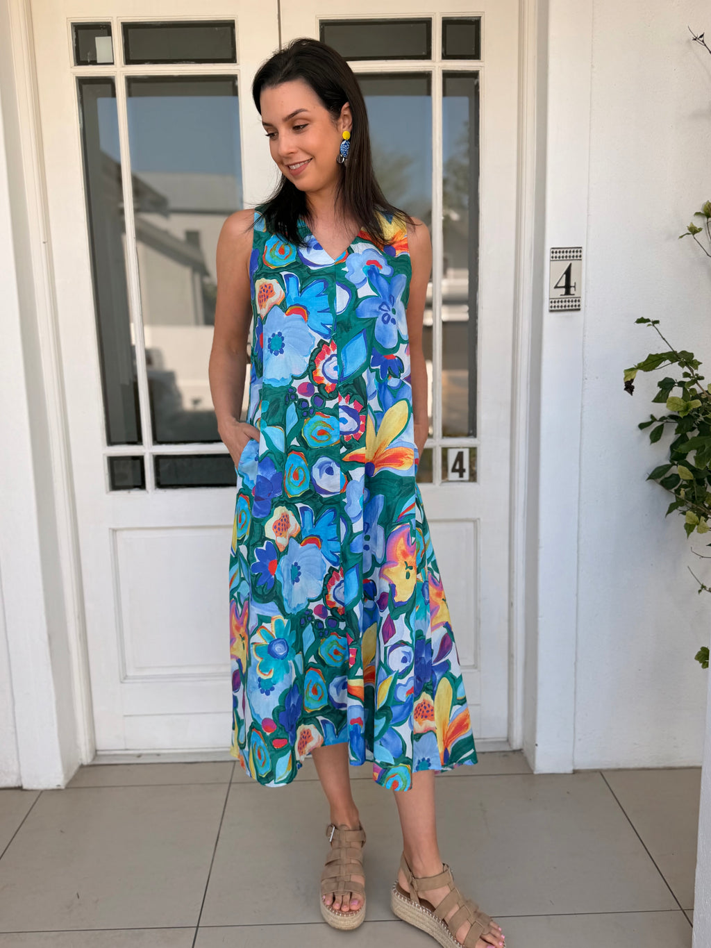 Mila dress - Mexican floral