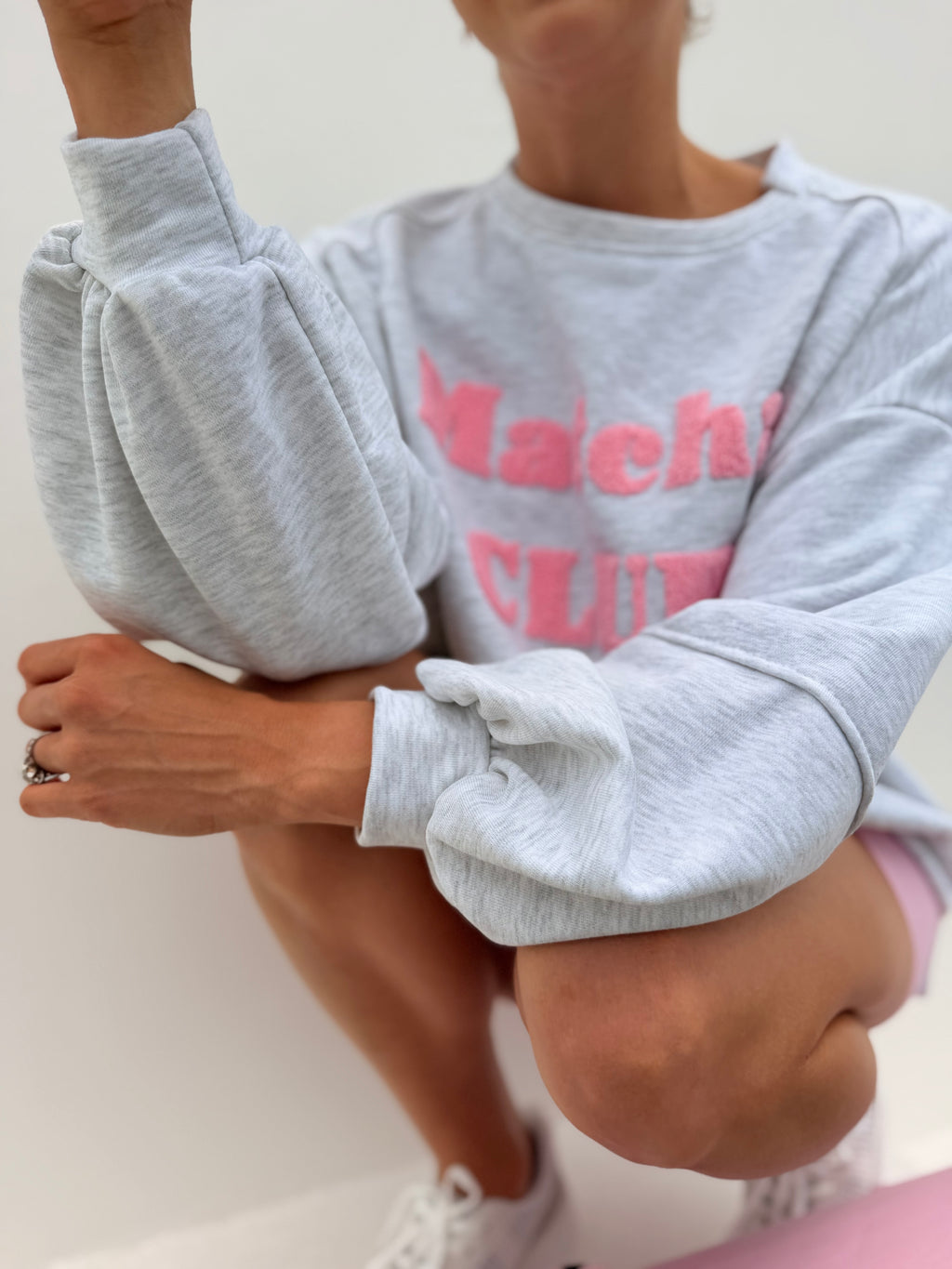 Matcha club top - Grey