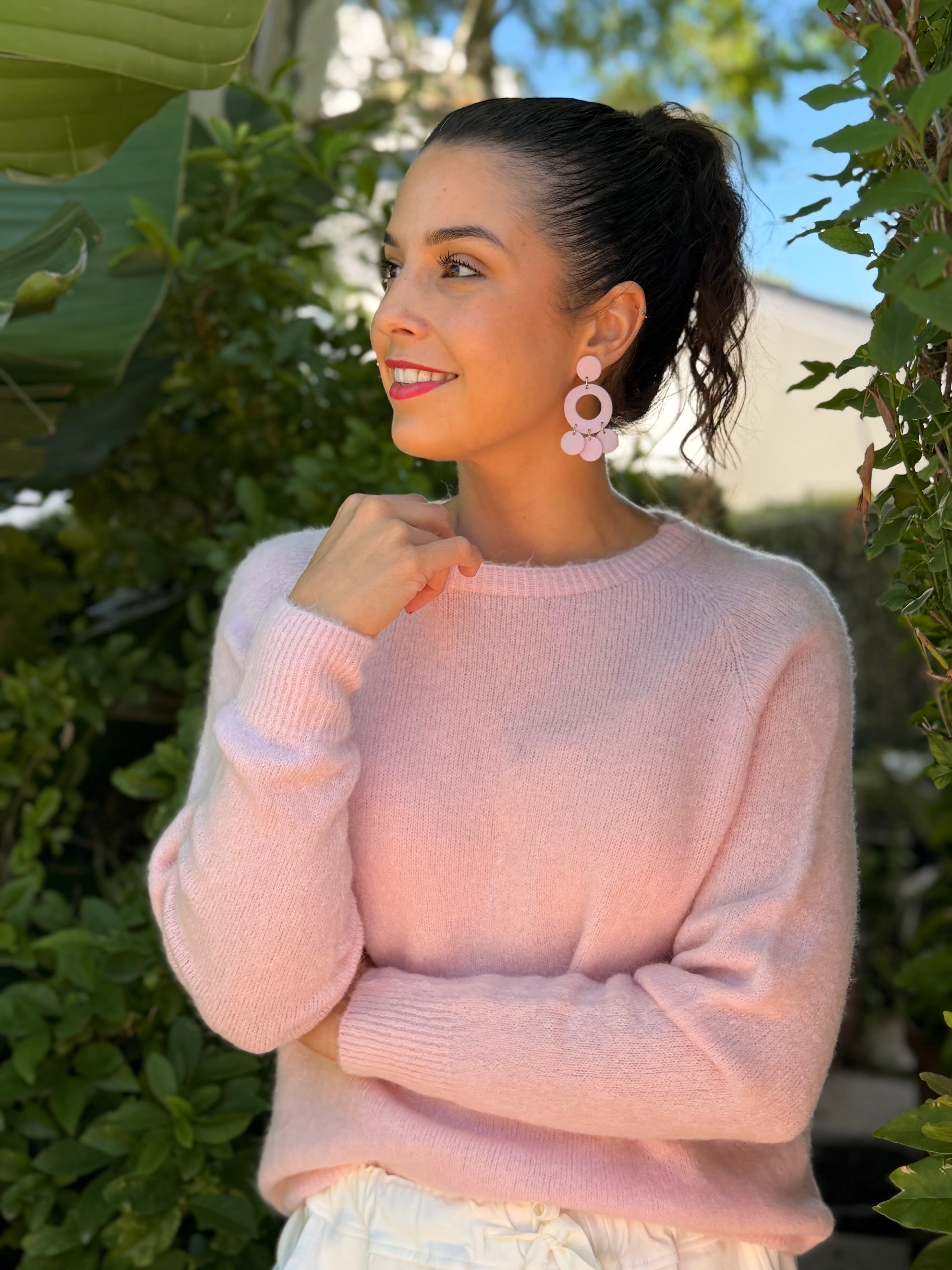 Baby alpaca knit - Baby pink