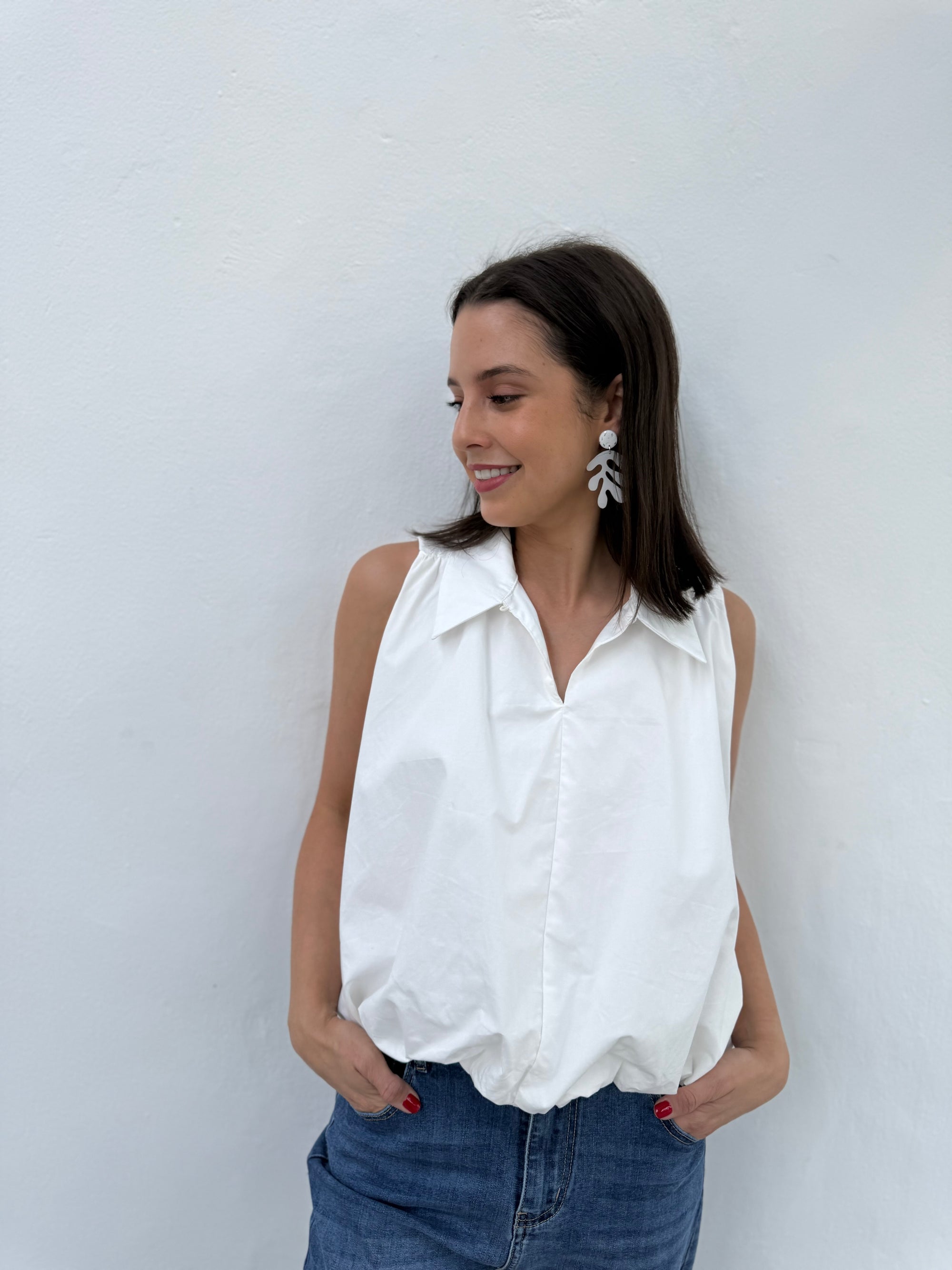 Meringue top - White