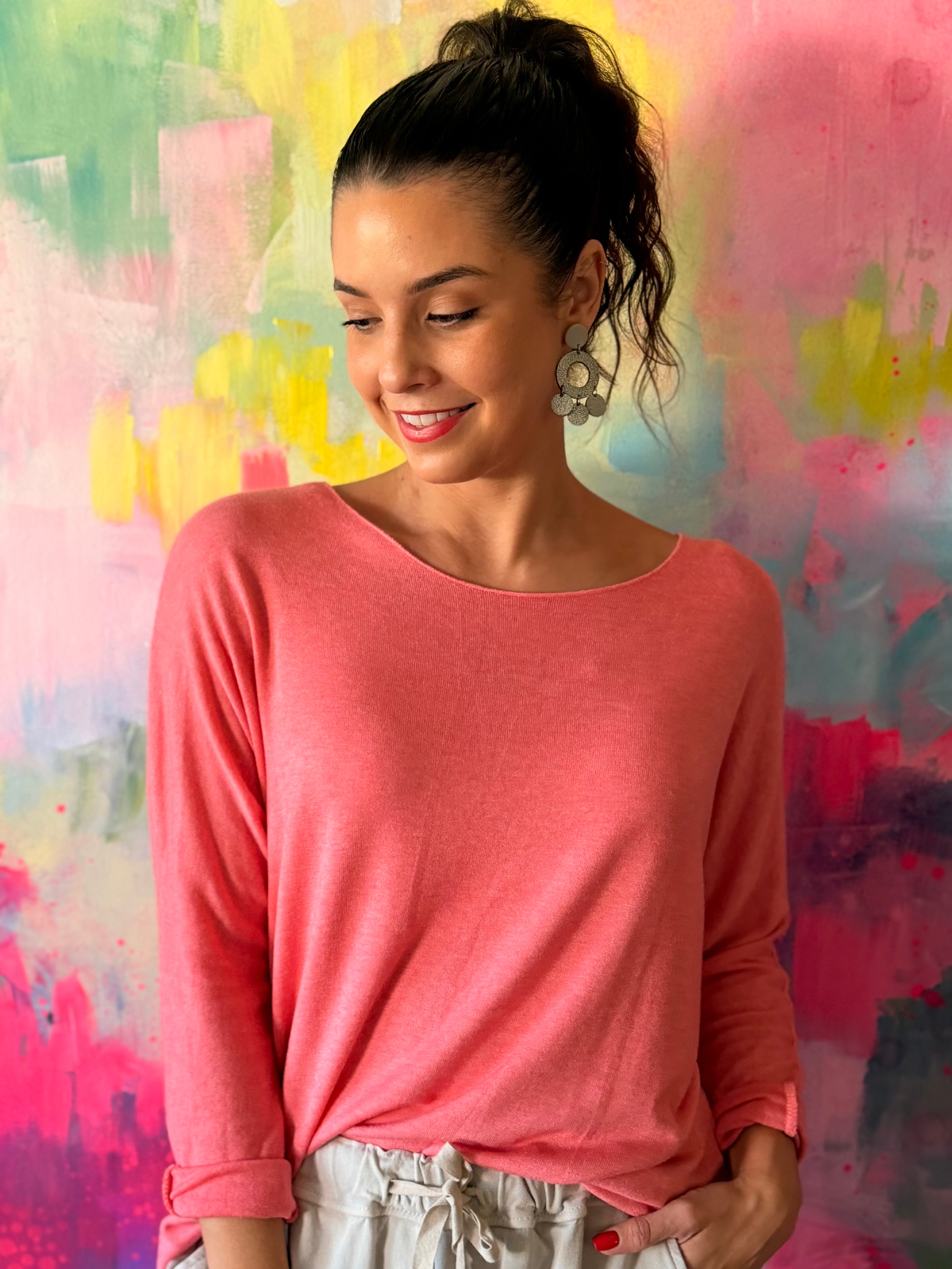 Soft Italian knit - Corral