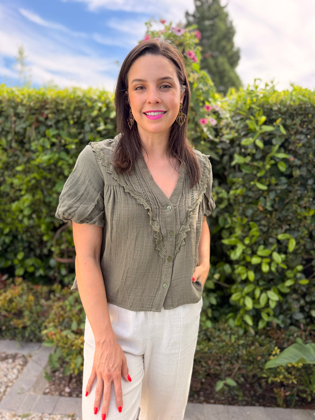 Valerie blouse - Khaki