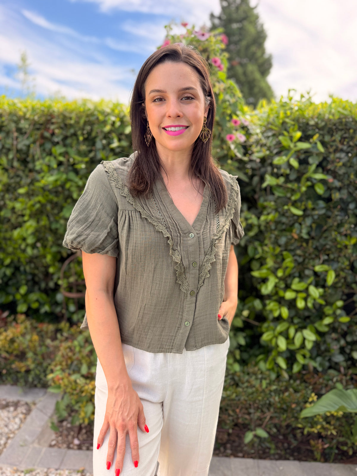 Valerie blouse - Khaki