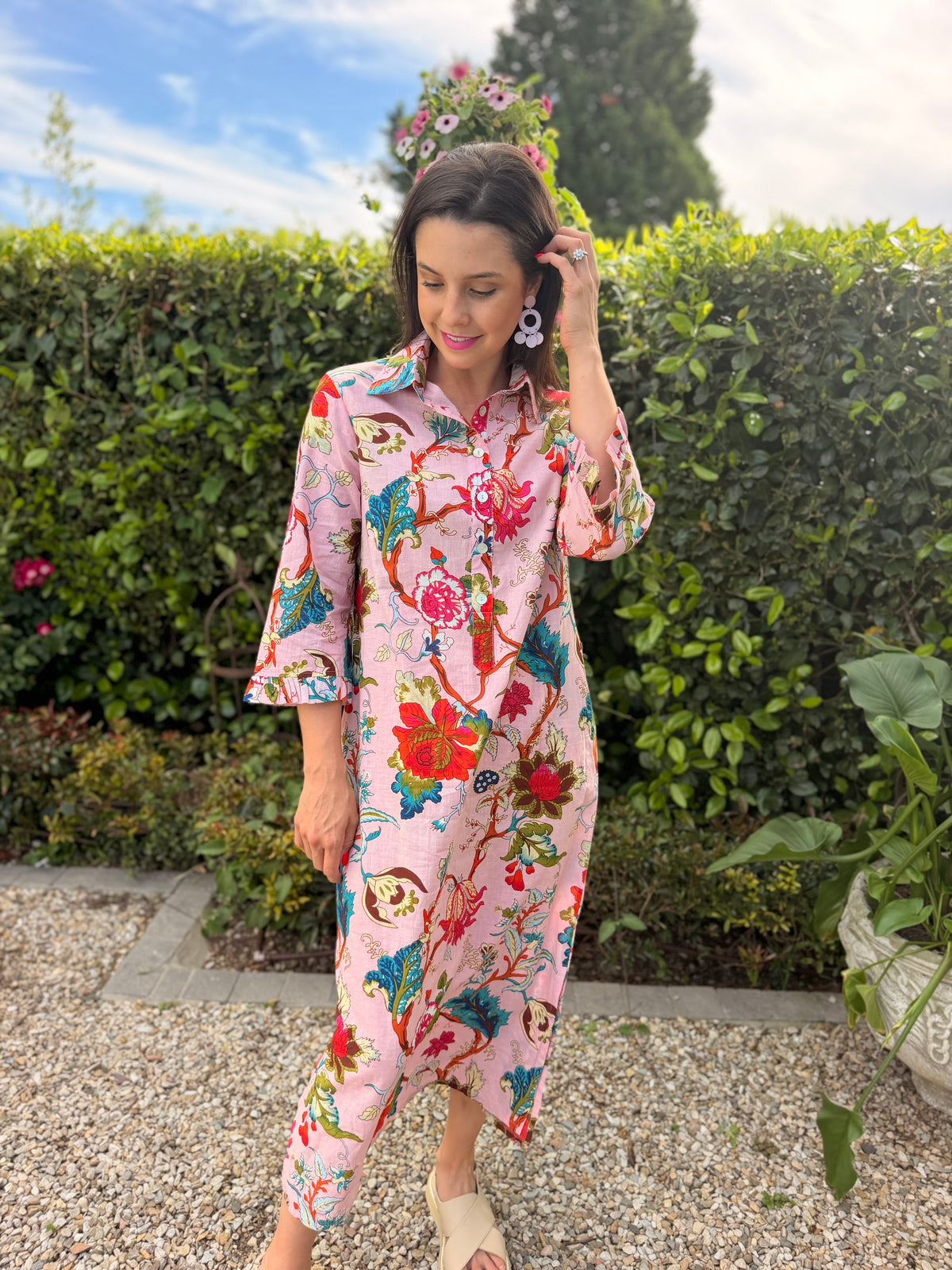 Giana dress - Pink floral