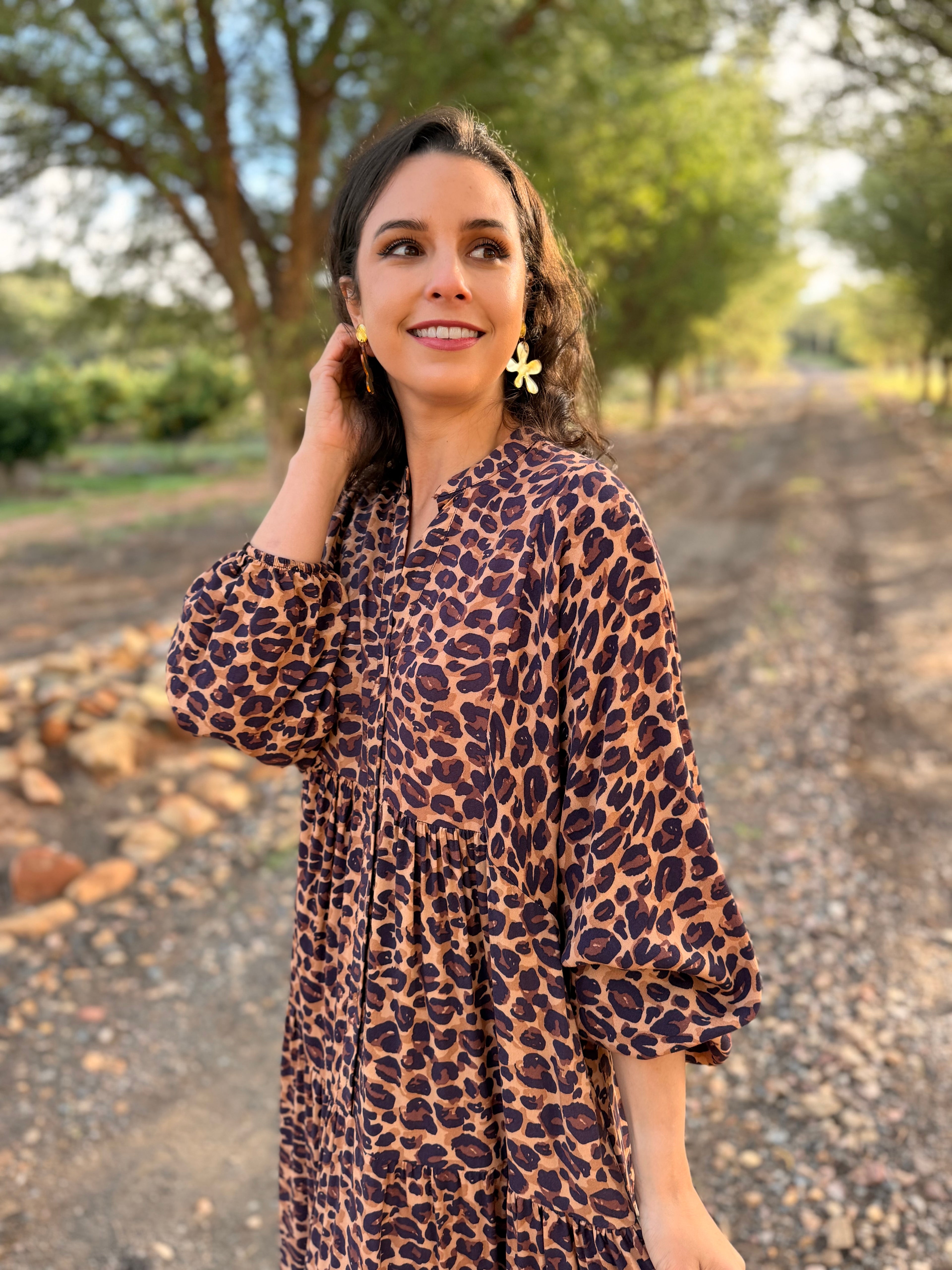 Jenna dress - Leopard
