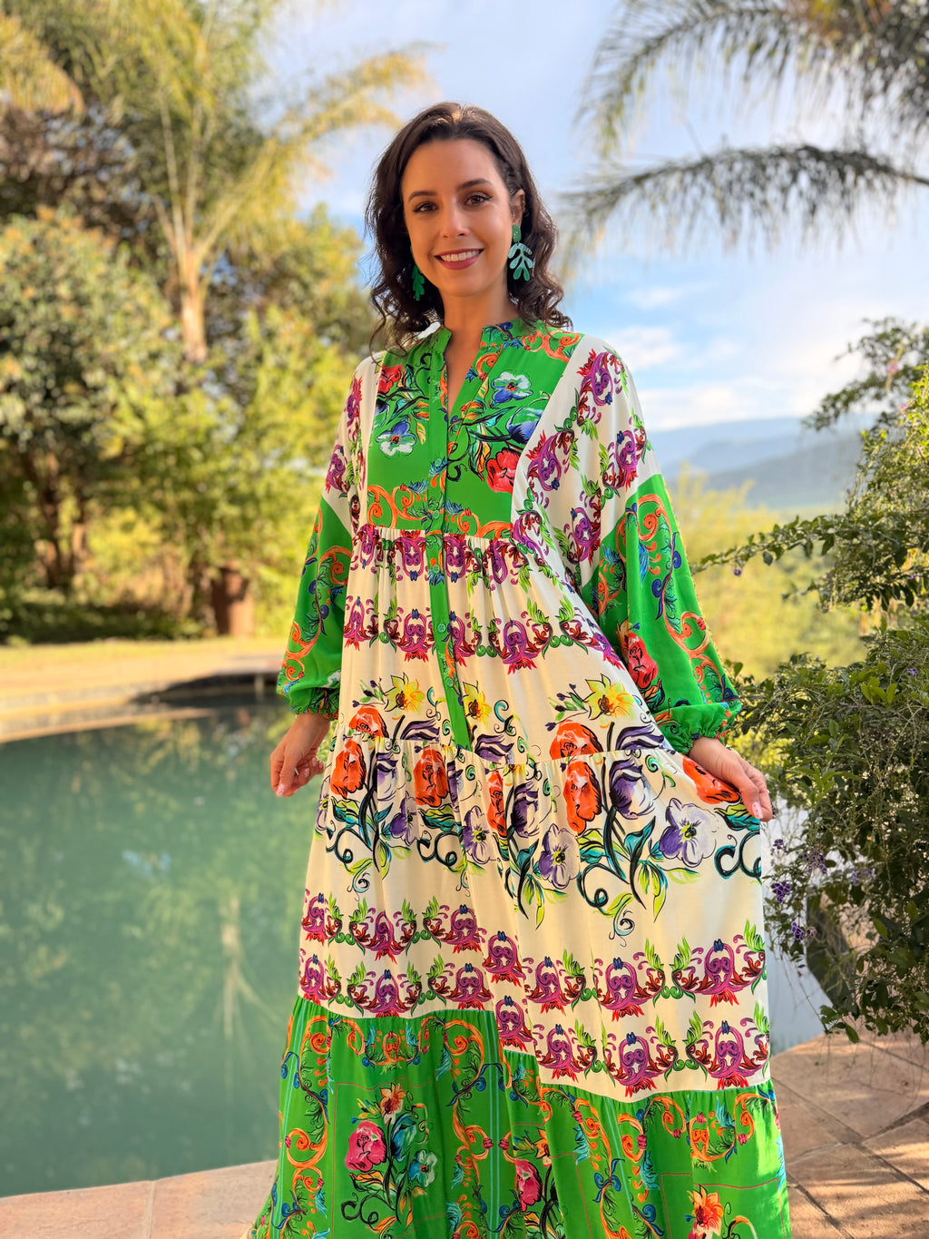 Jenna dress - Green versace