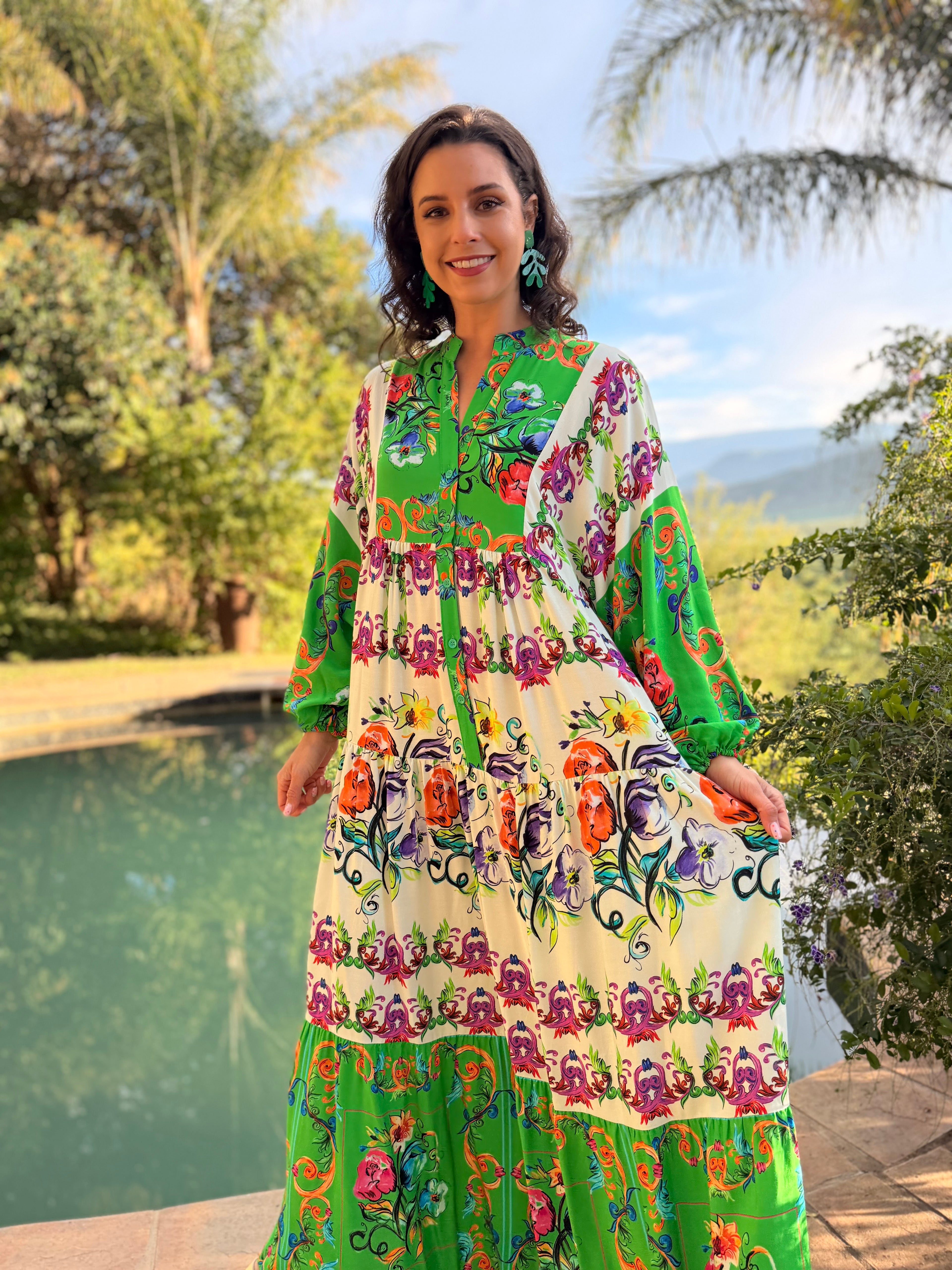 Jenna dress - Green versace