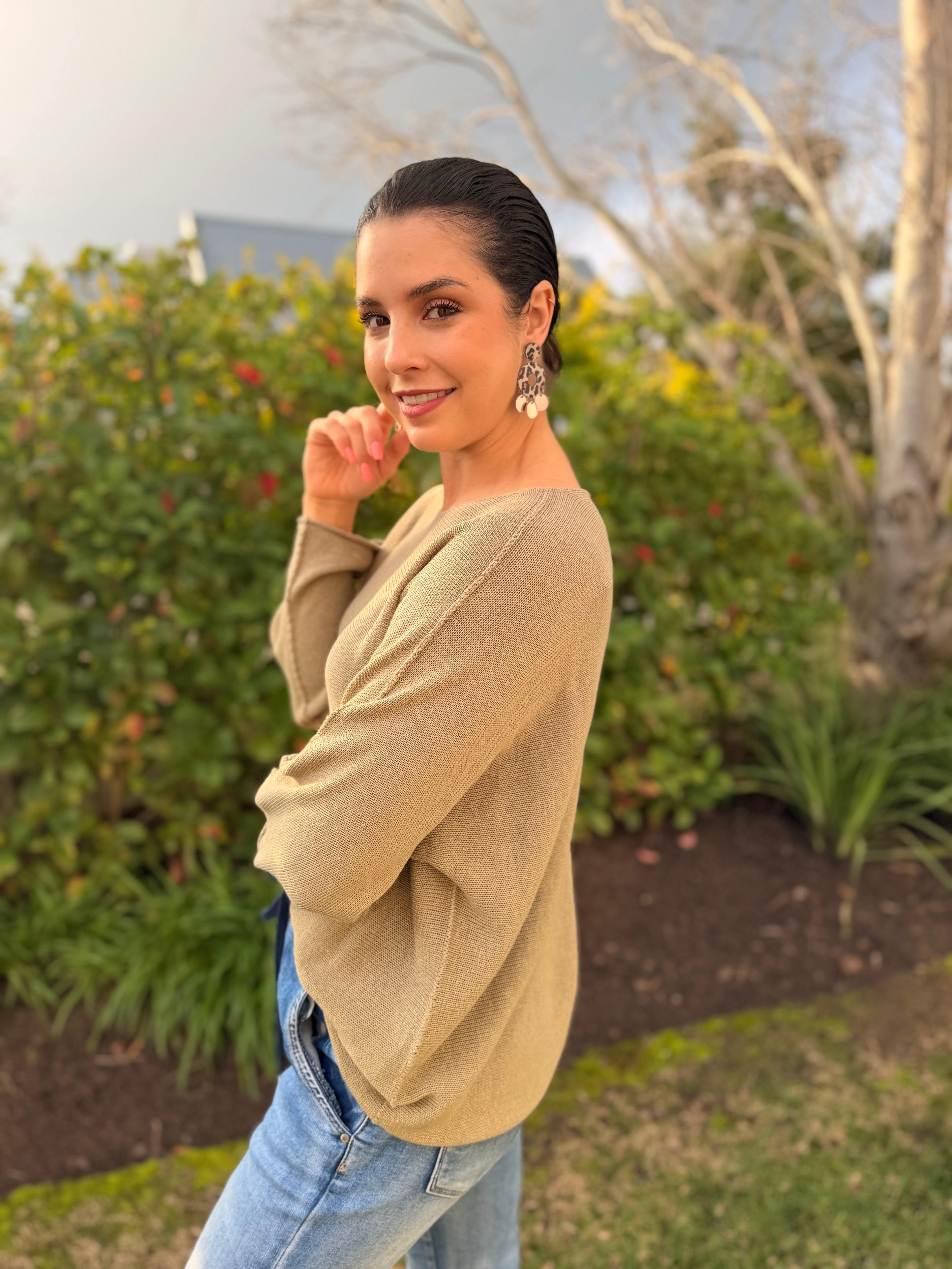 Italian cotton knit - Camel