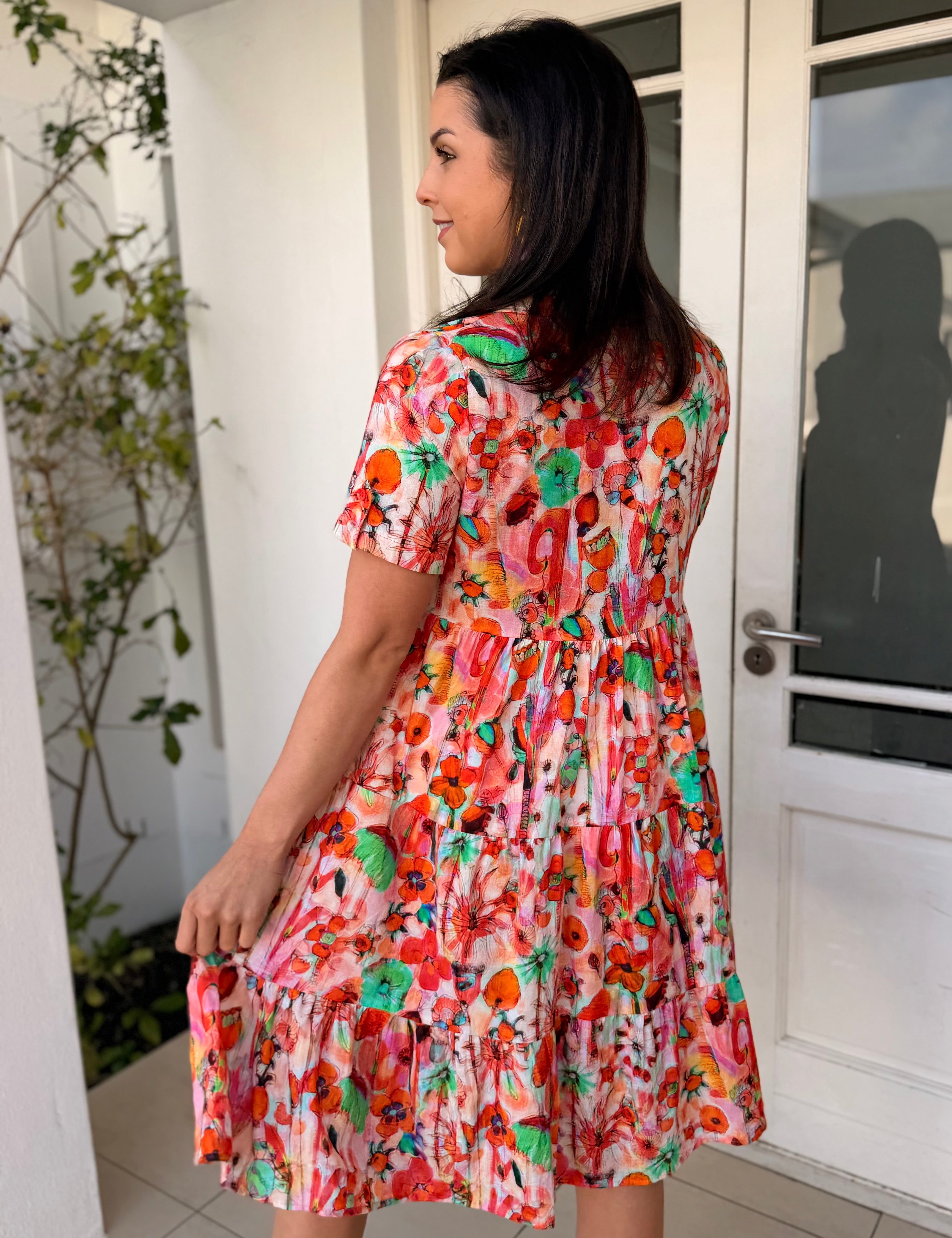 Doll dress - Poppies