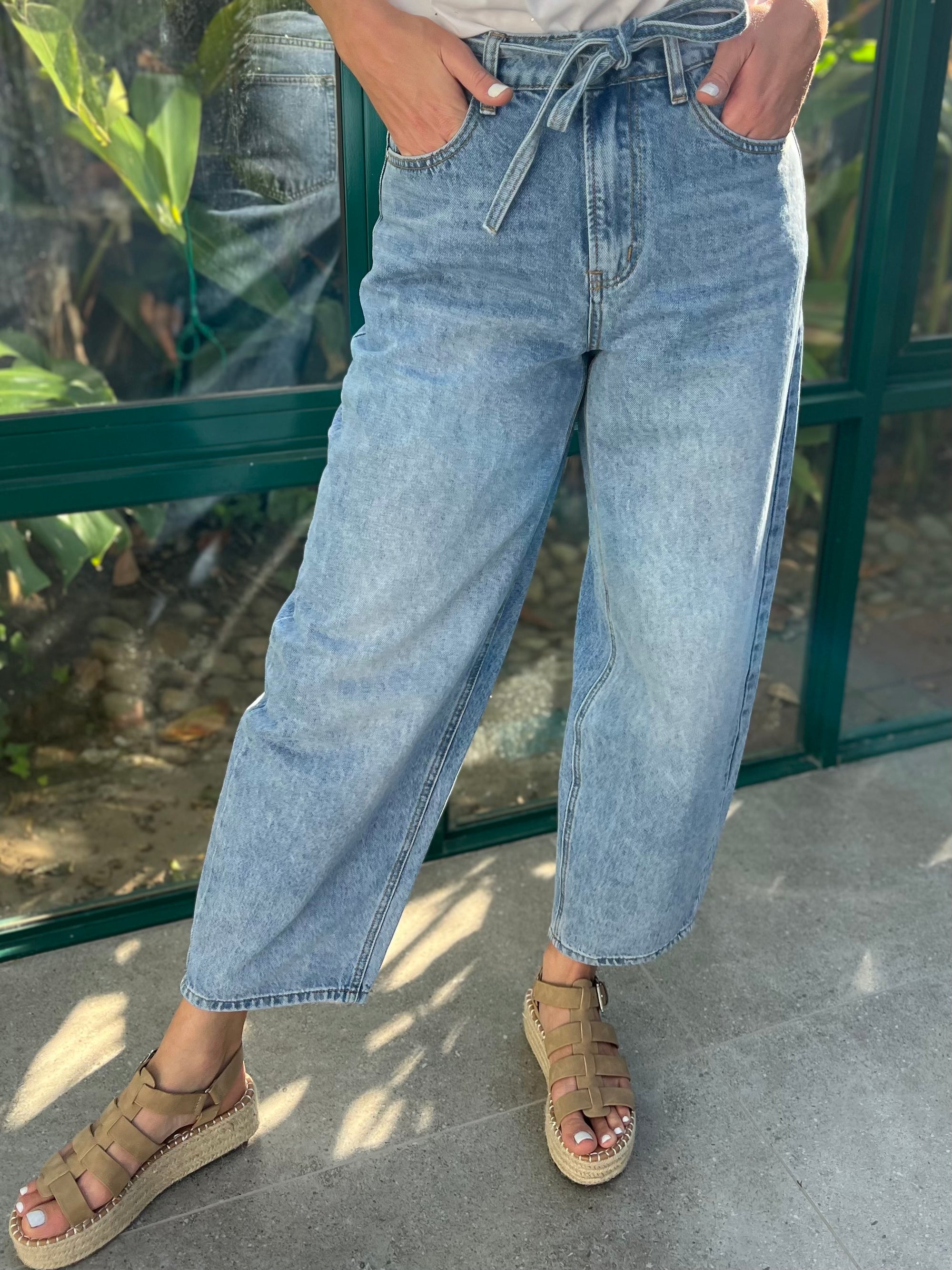 Barrel jeans - Bow