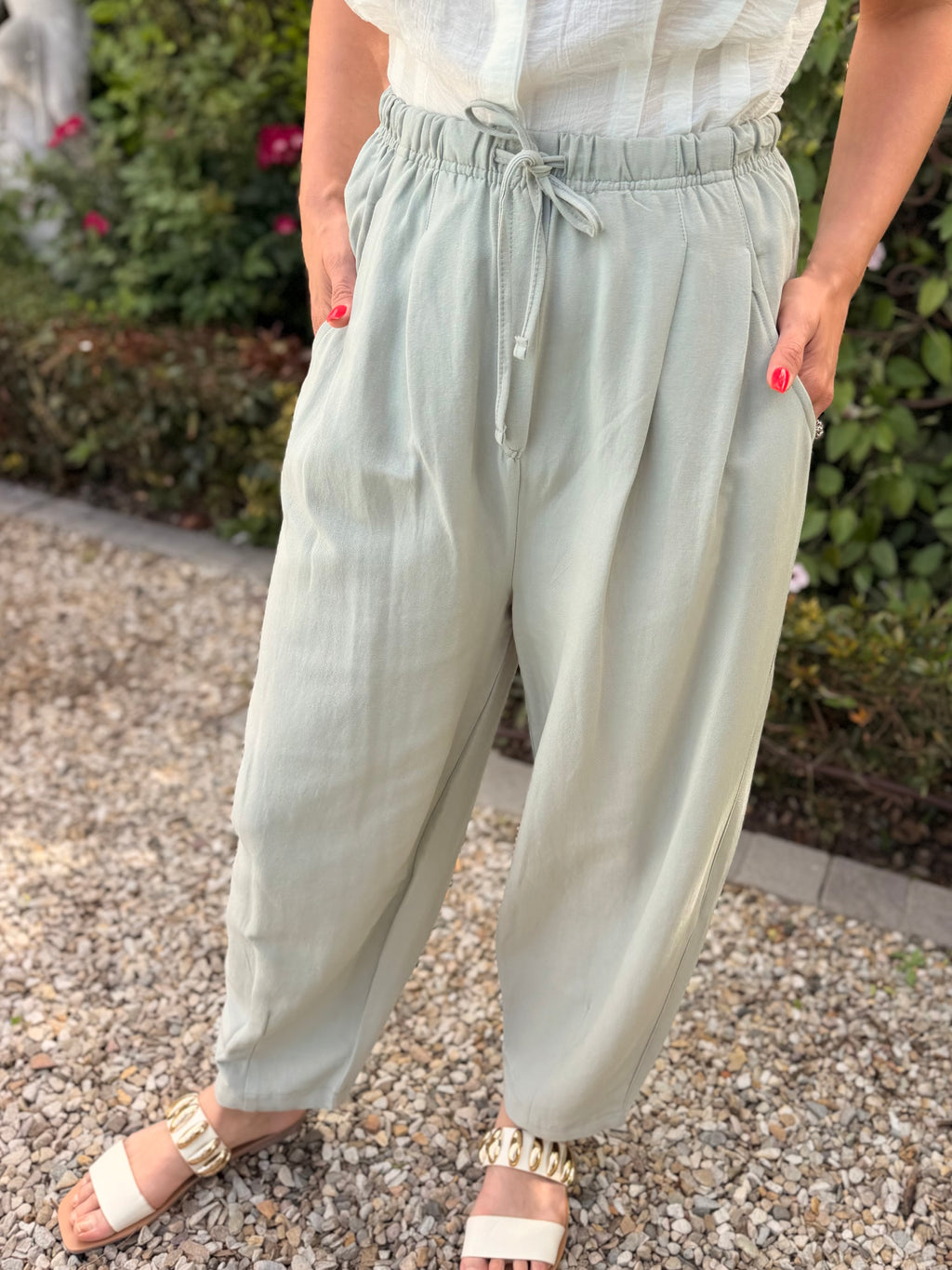 Bernia barrel pants - Khaki
