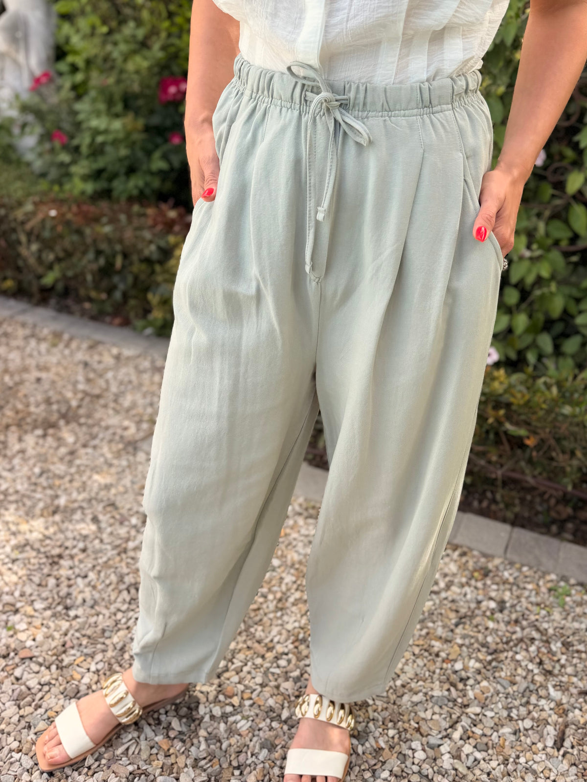 Bernia barrel pants - Khaki