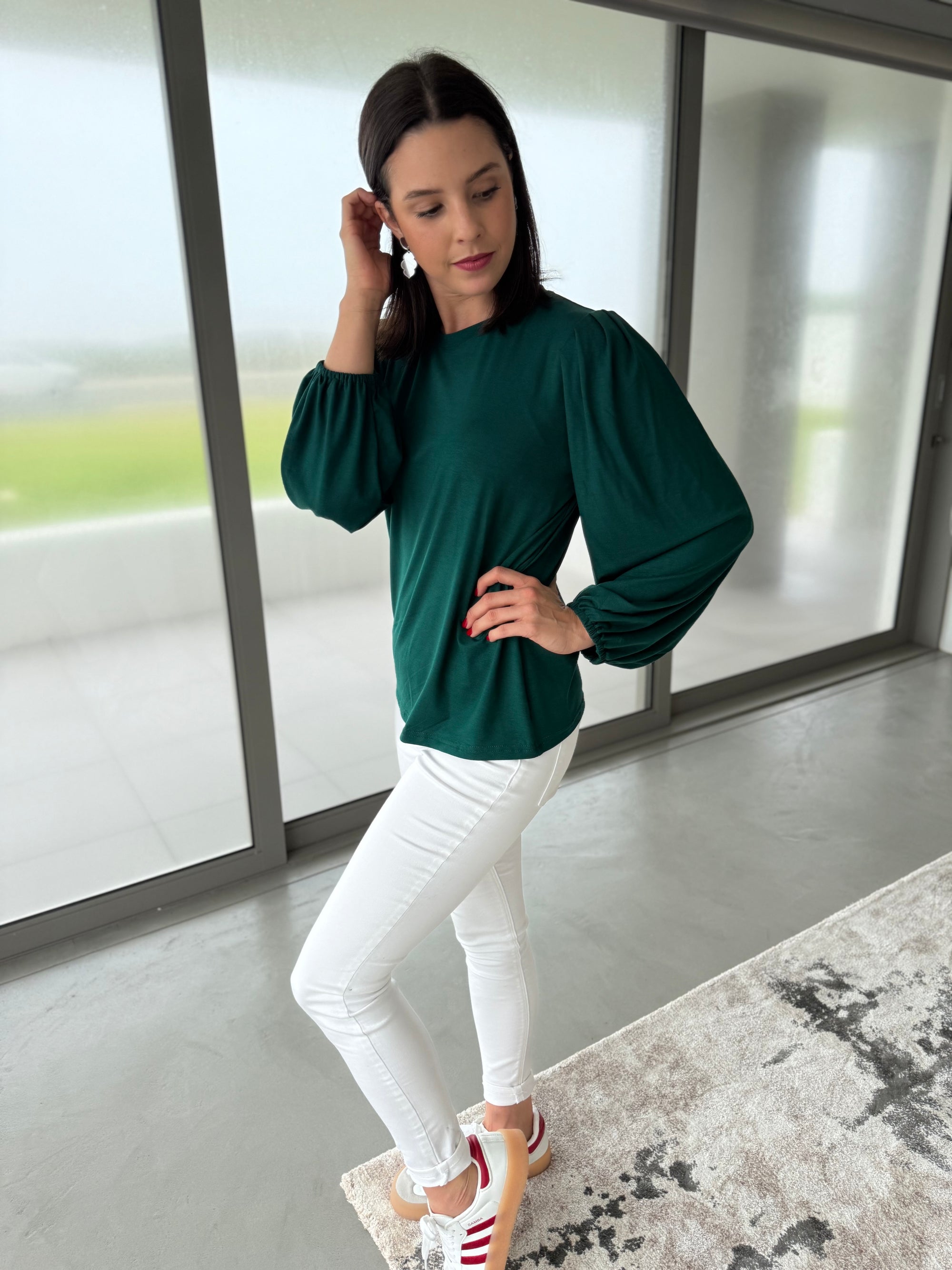 Mia top - Forest green