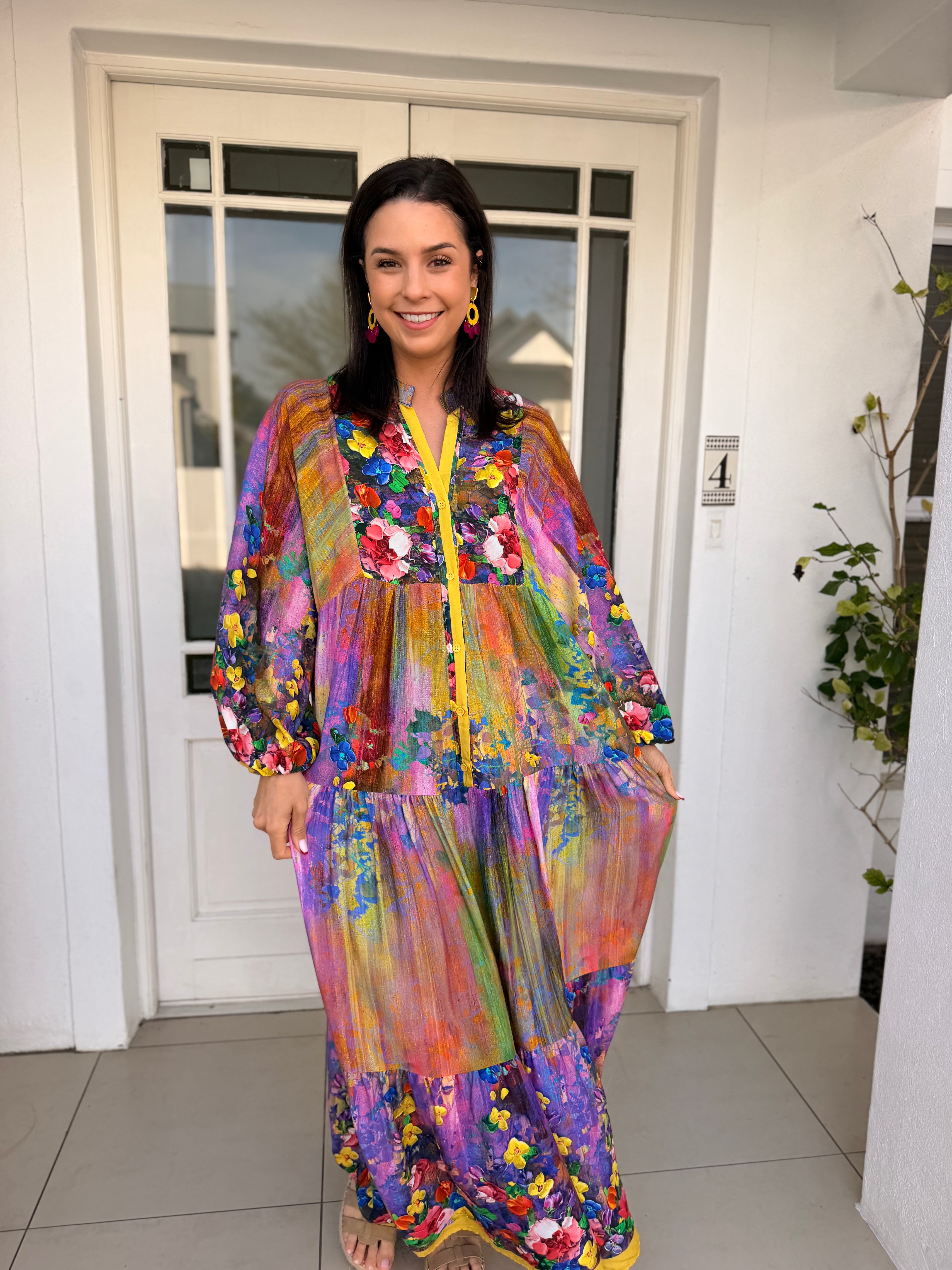 Jenna dress - Painted floral