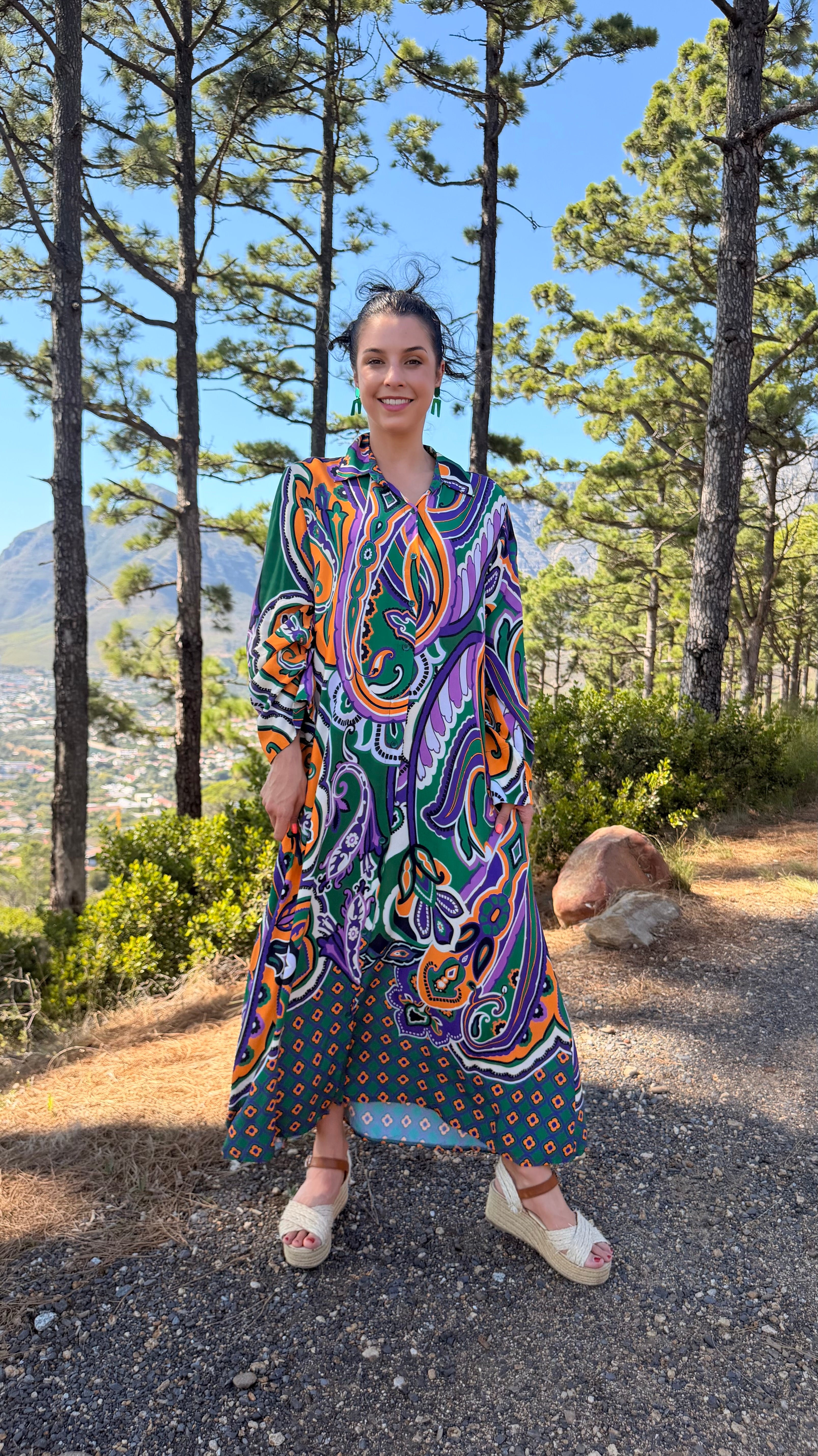 Ziggi dress - Purple Paisley