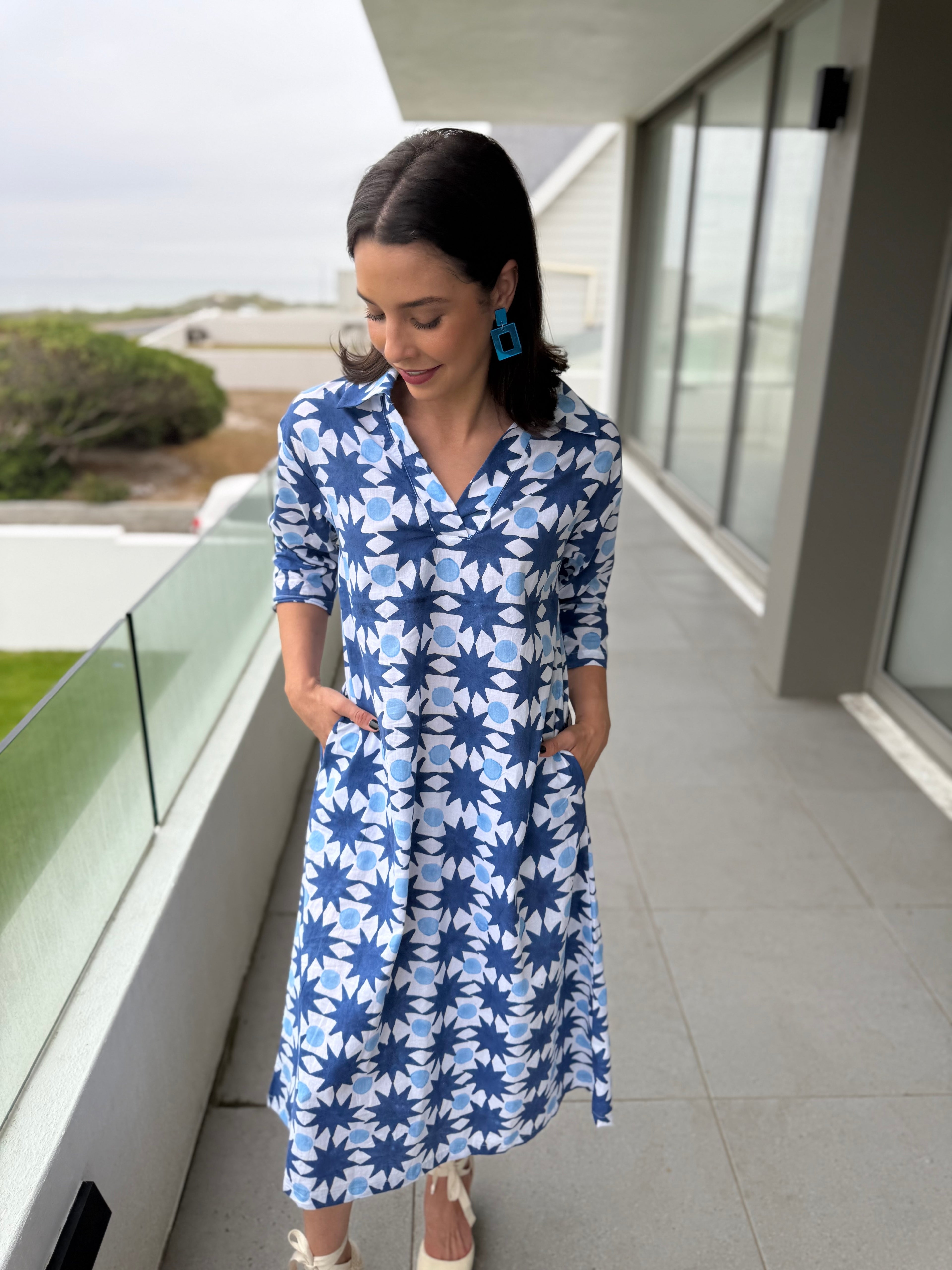Janet dress - Blue star