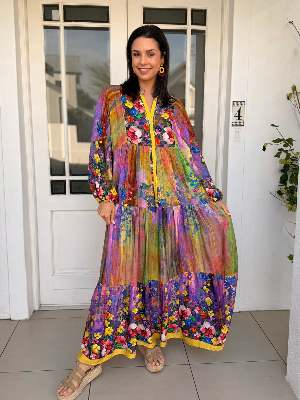 Jenna dress - Painted floral