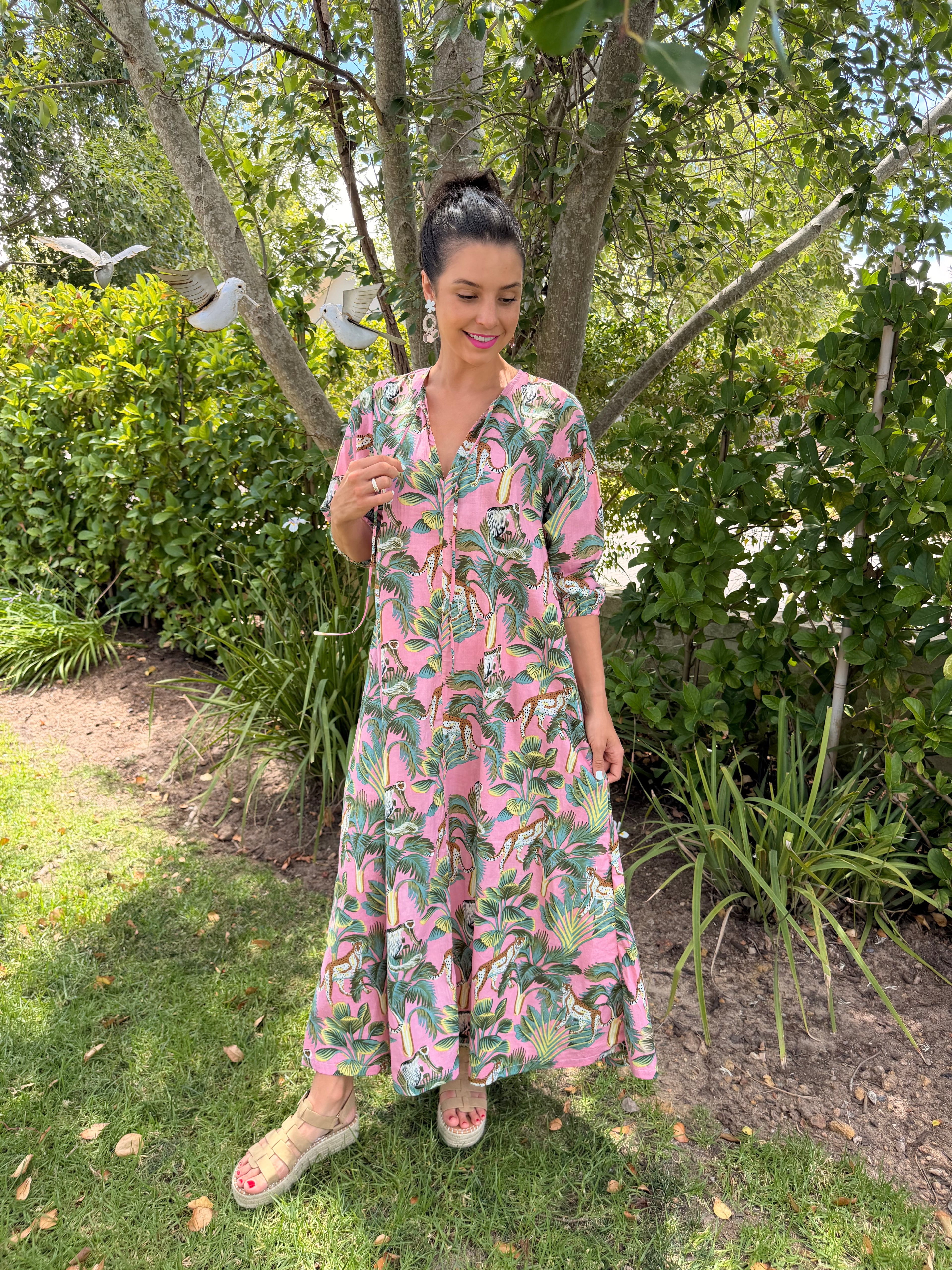 Leo dress - Pink tiger