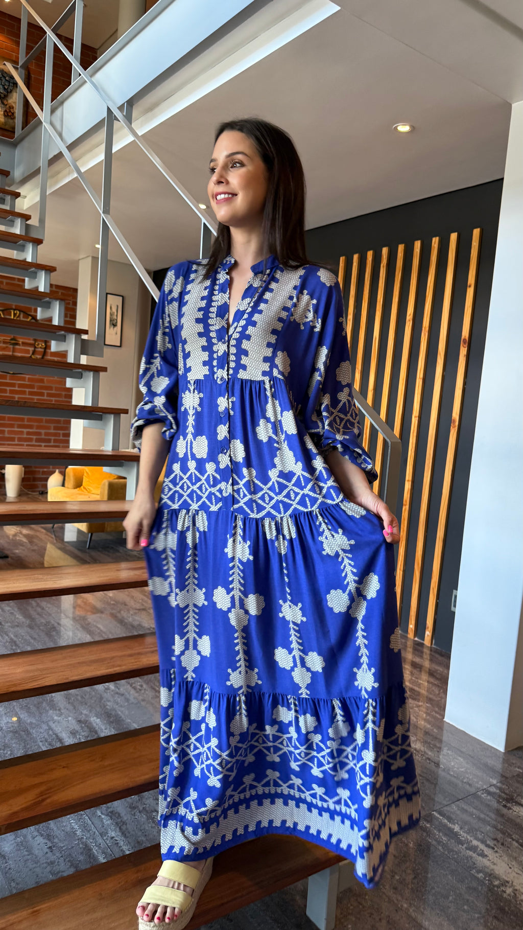 Jenna dress - Geo Bloom
