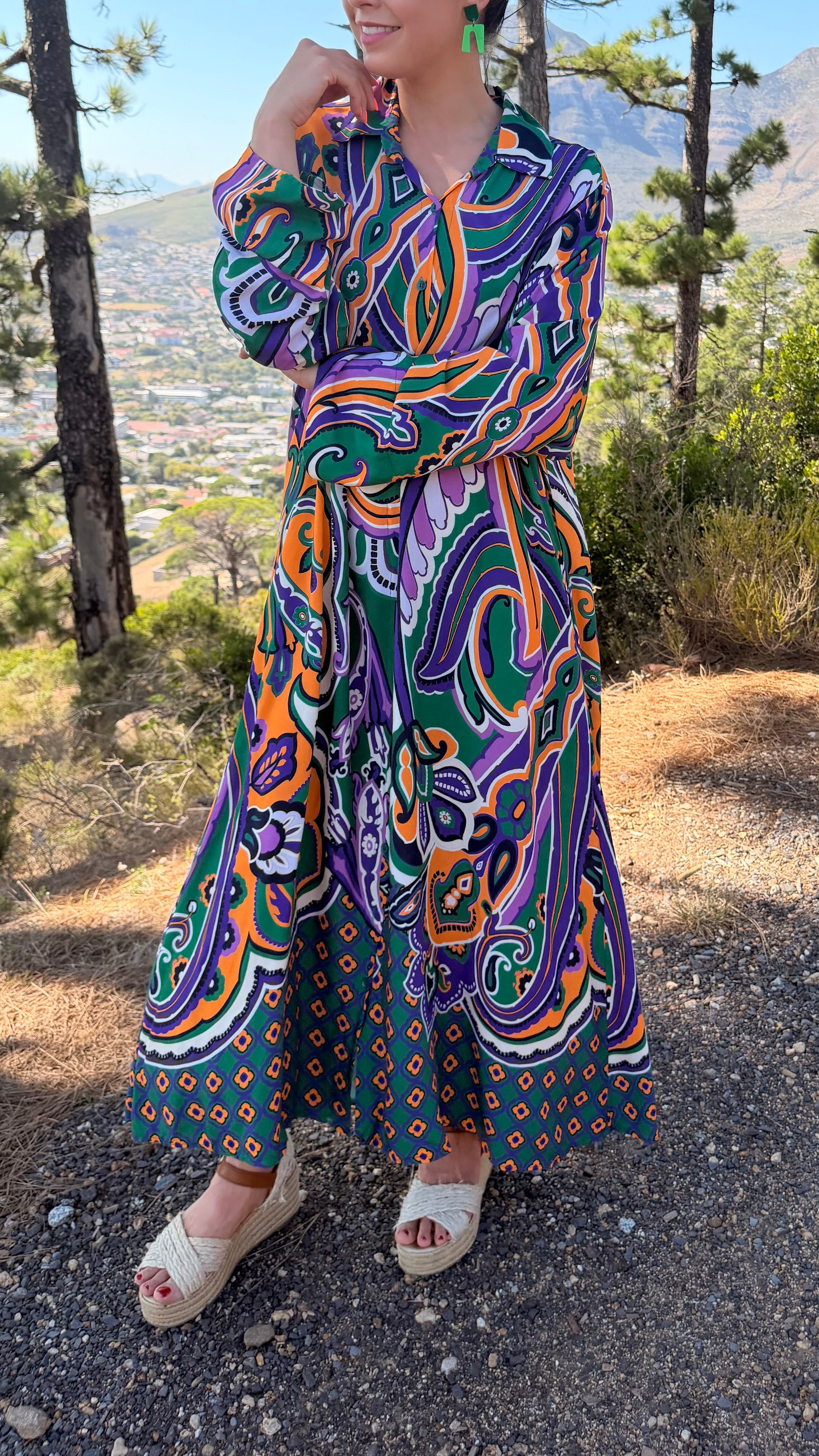 Ziggi dress - Purple Paisley