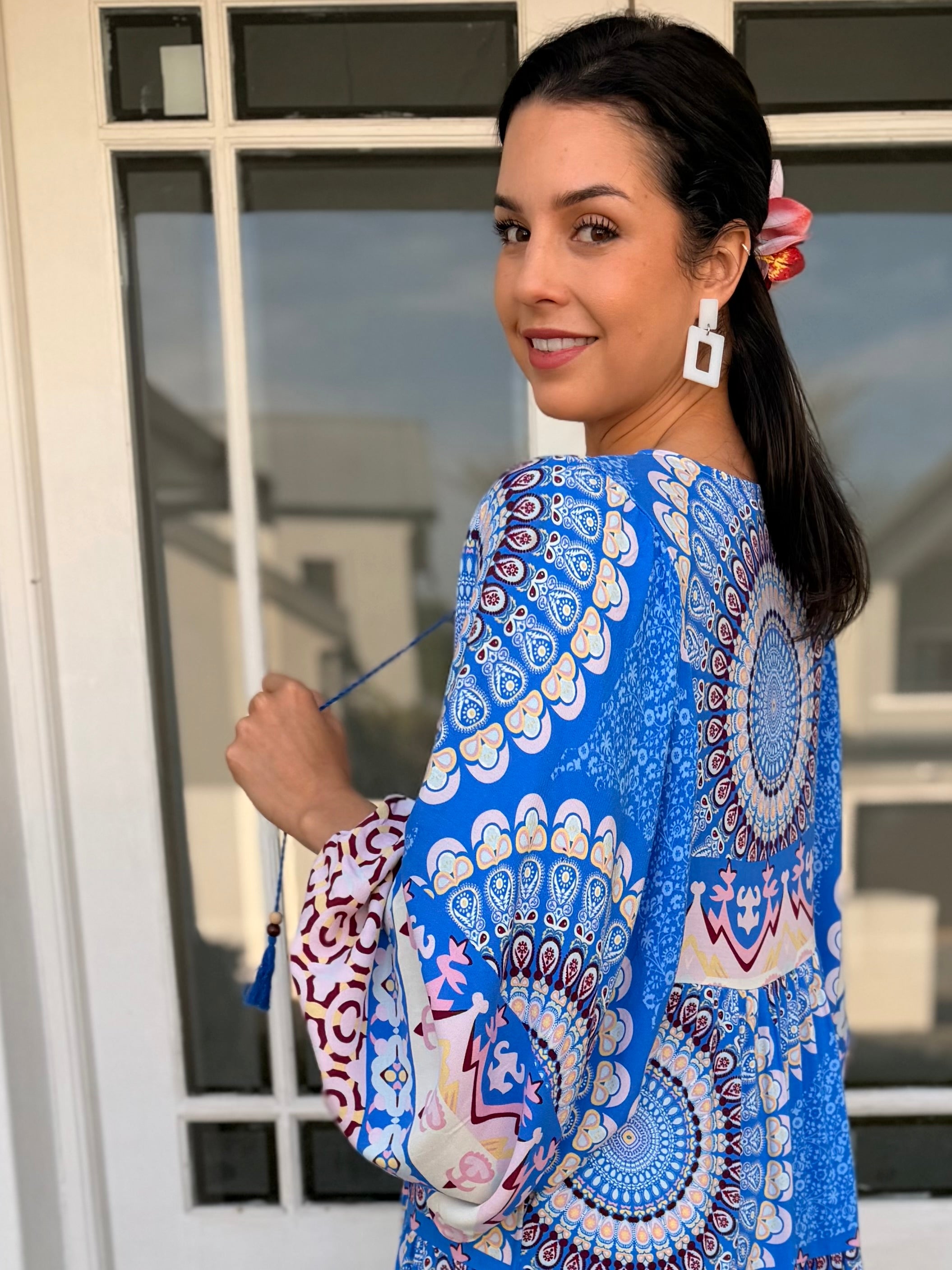 Skylar dress - Blue mandala