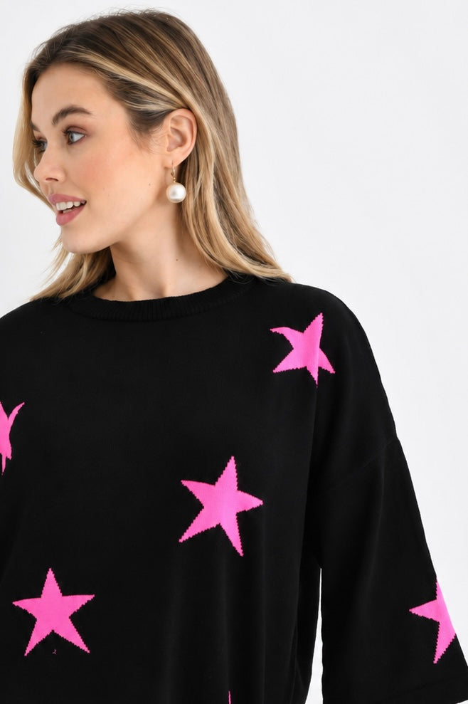 Star knit - Black