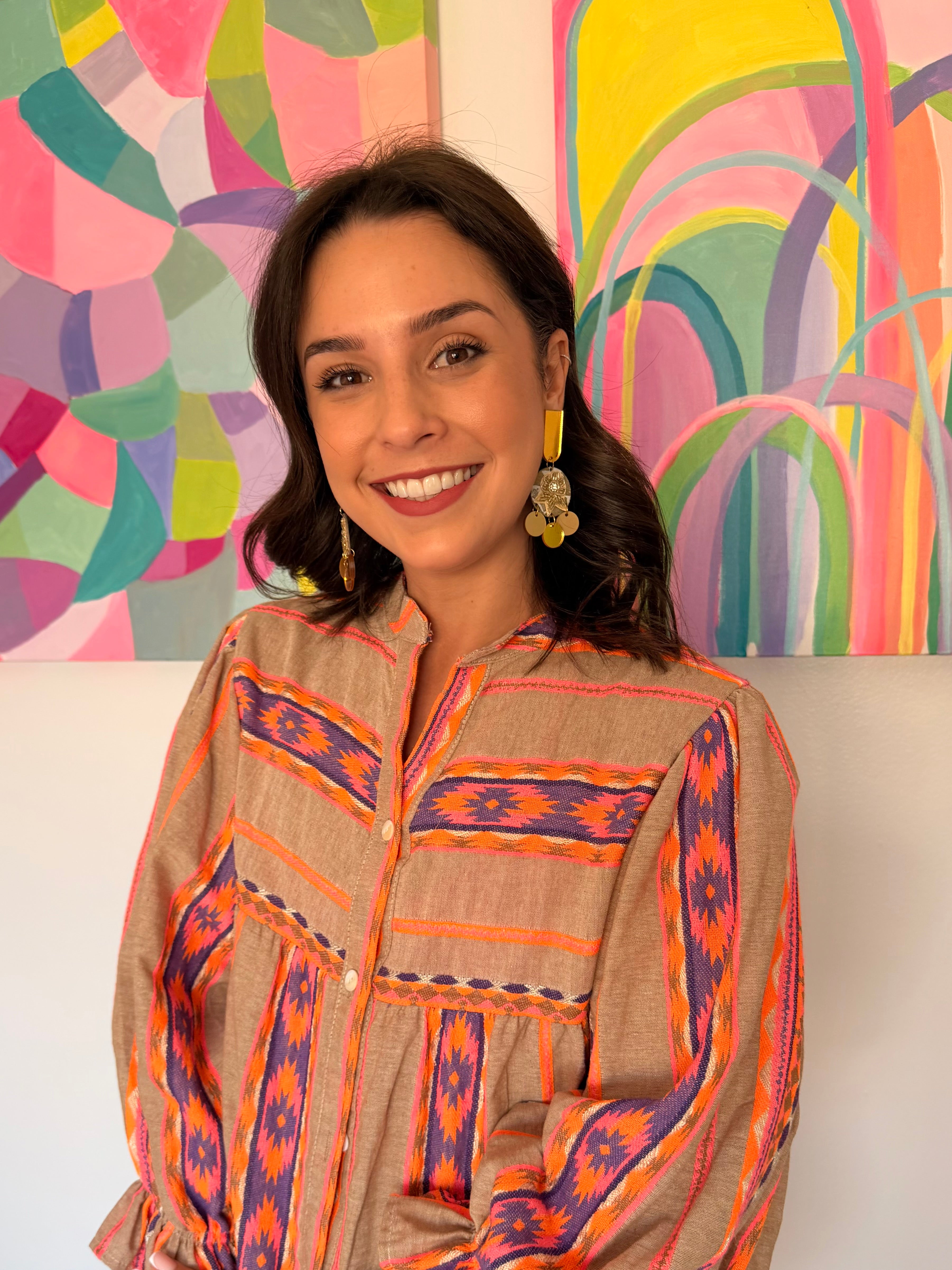 Jill top - Boho mocha