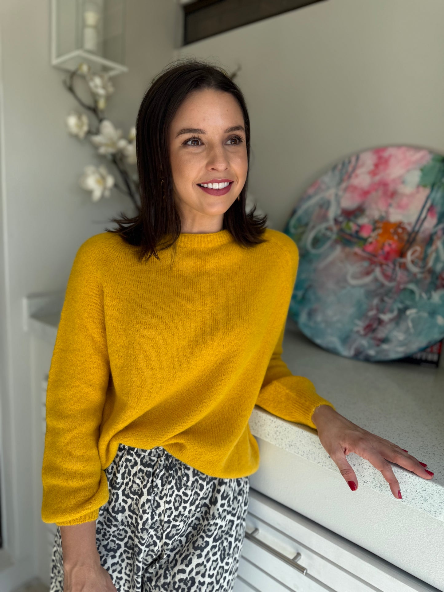 Baby alpaca knit - Mustard